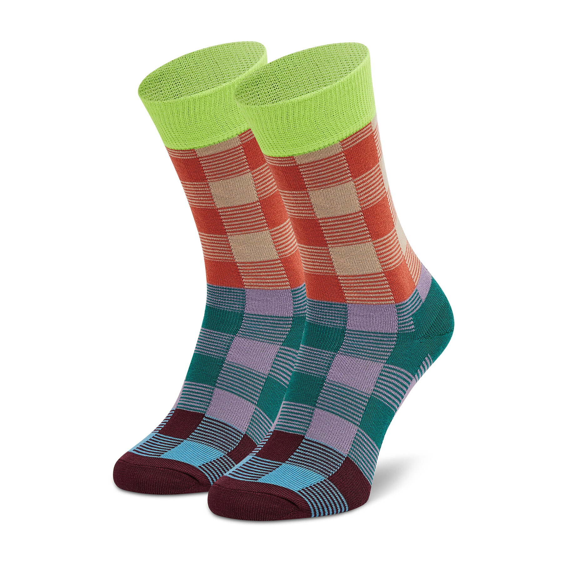 Happy Socks Комплект 4 чифта дълги чорапи мъжки XITW09-7300 Черен - Pepit.bg
