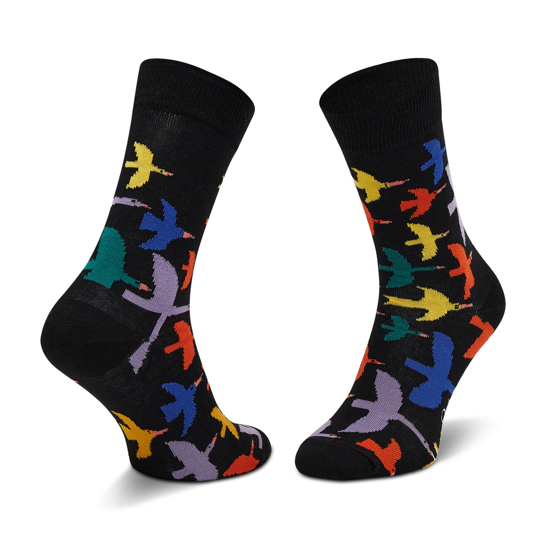 Happy Socks Комплект 4 чифта дълги чорапи мъжки XITW09-7300 Черен - Pepit.bg
