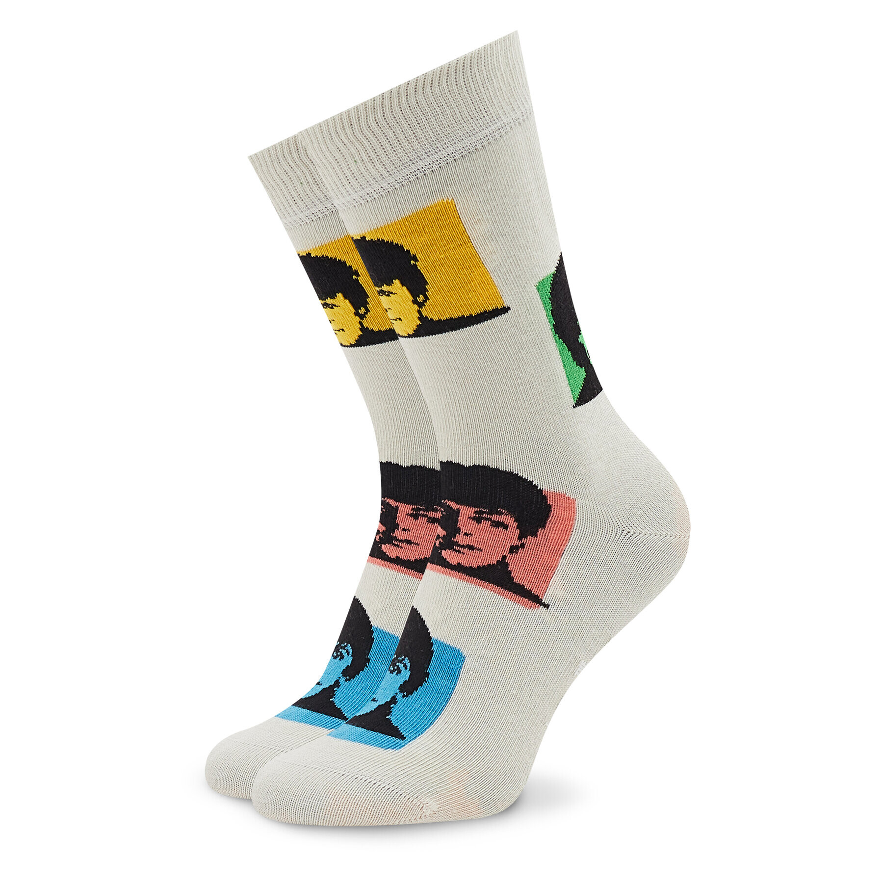 Happy Socks Комплект 4 чифта дълги чорапи унисекс The Beathles XBEA09-0200 Цветен - Pepit.bg