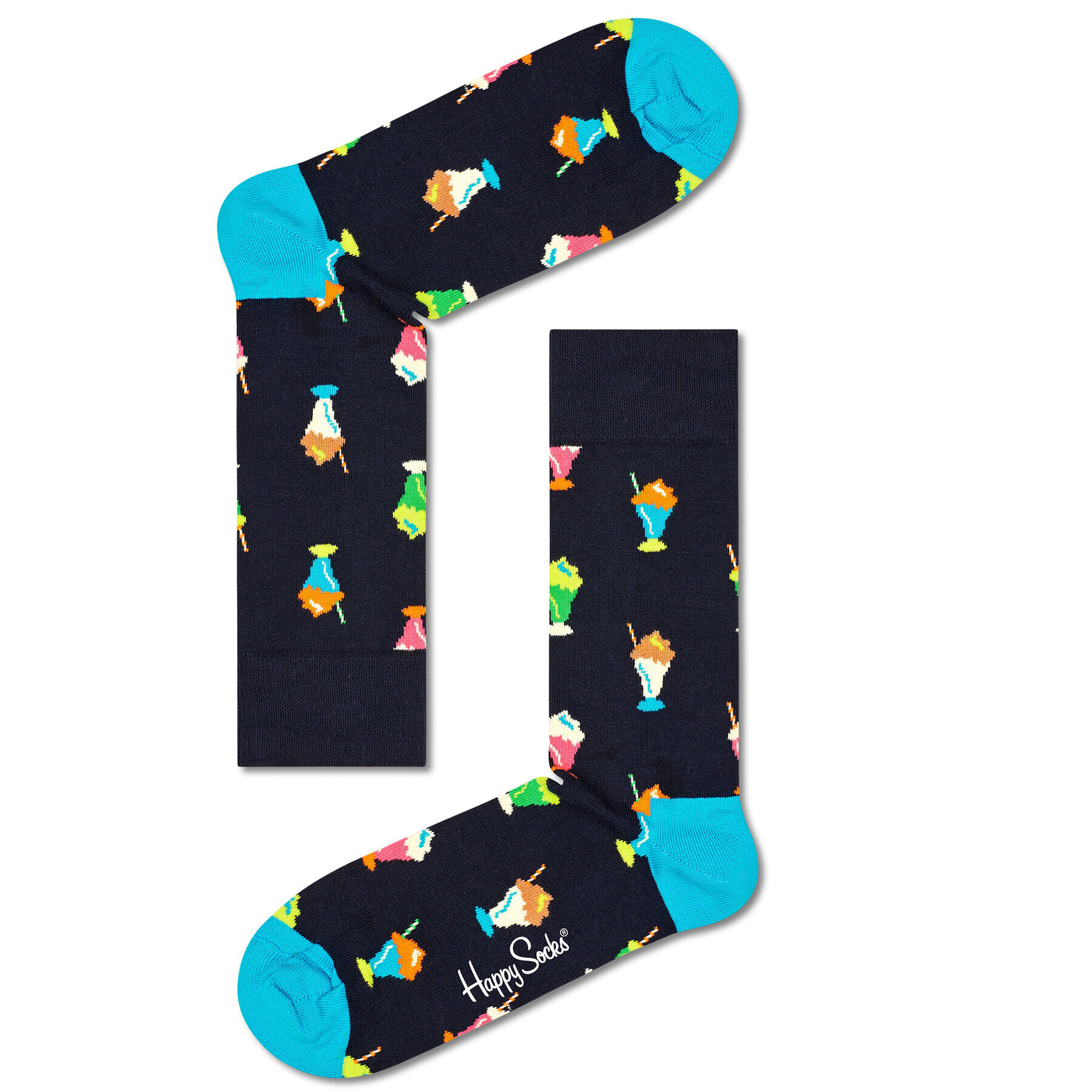 Happy Socks Комплект 4 чифта дълги чорапи унисекс XATD09-0200 Цветен - Pepit.bg