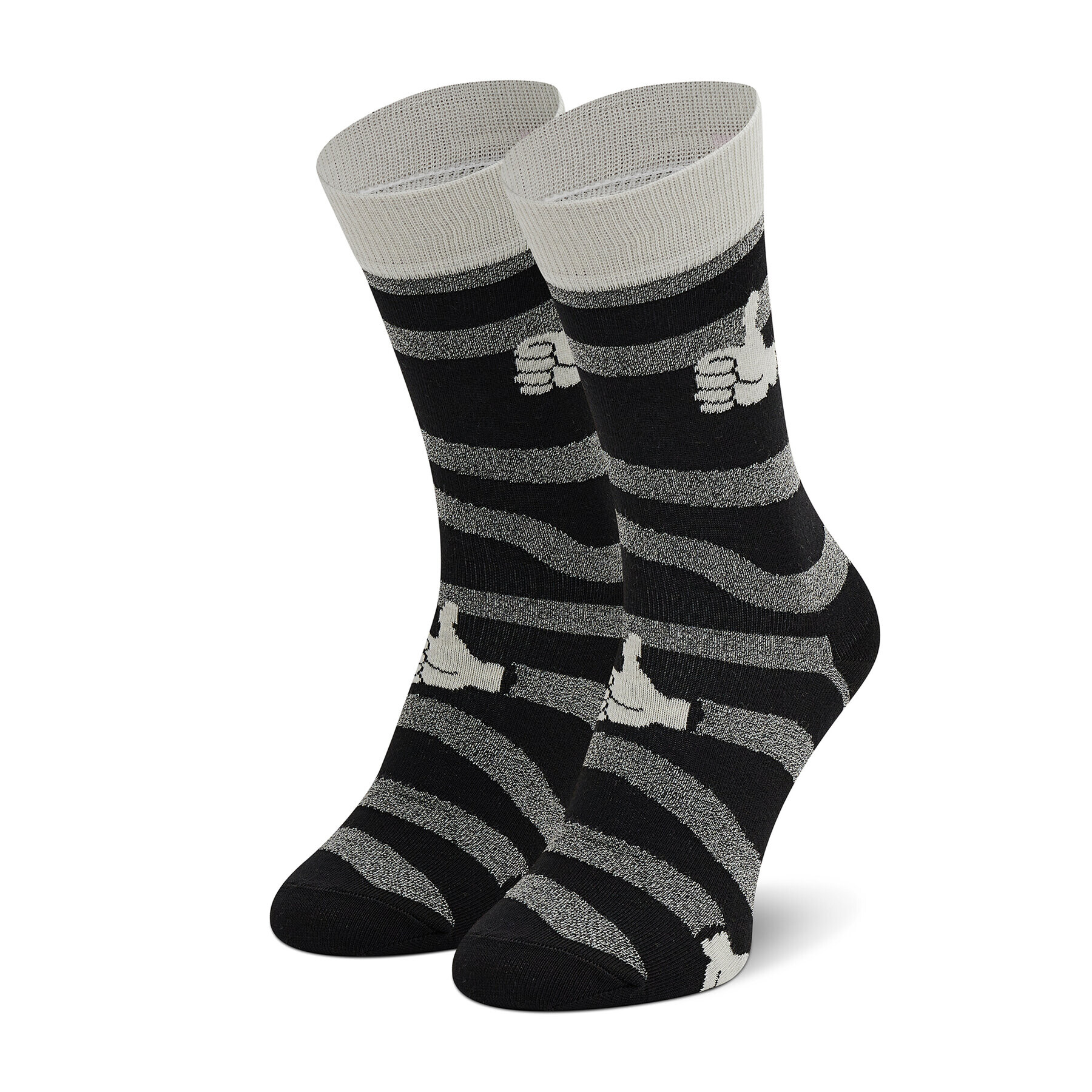 Happy Socks Комплект 4 чифта дълги чорапи унисекс XBWH09-9100 Черен - Pepit.bg