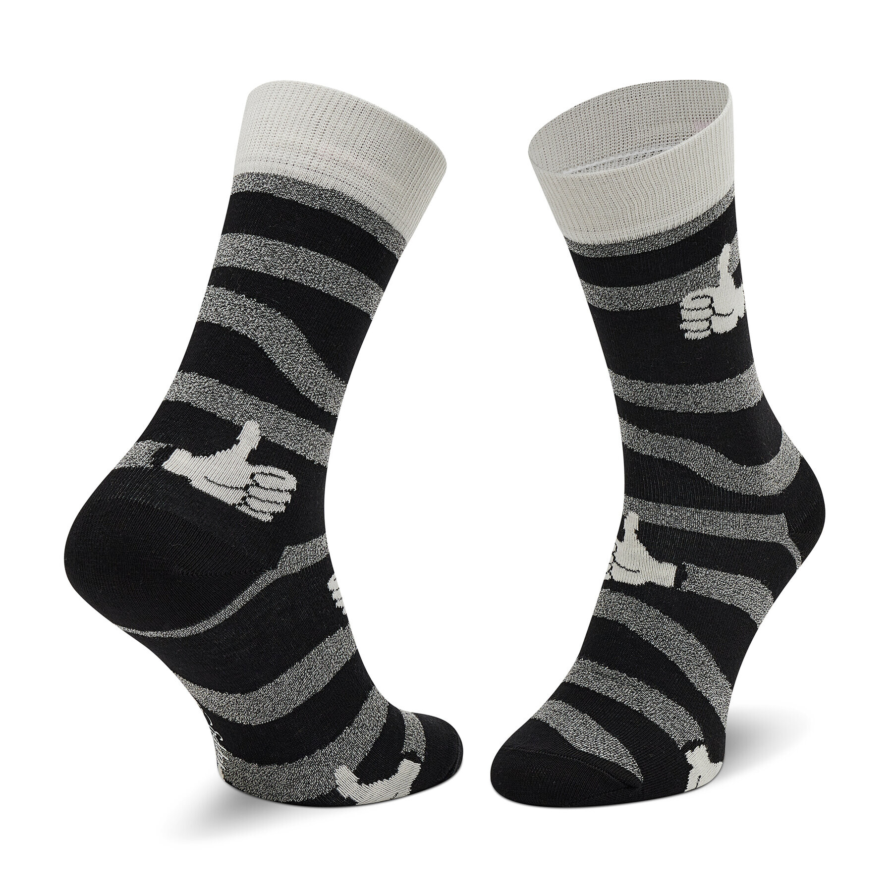 Happy Socks Комплект 4 чифта дълги чорапи унисекс XBWH09-9100 Черен - Pepit.bg