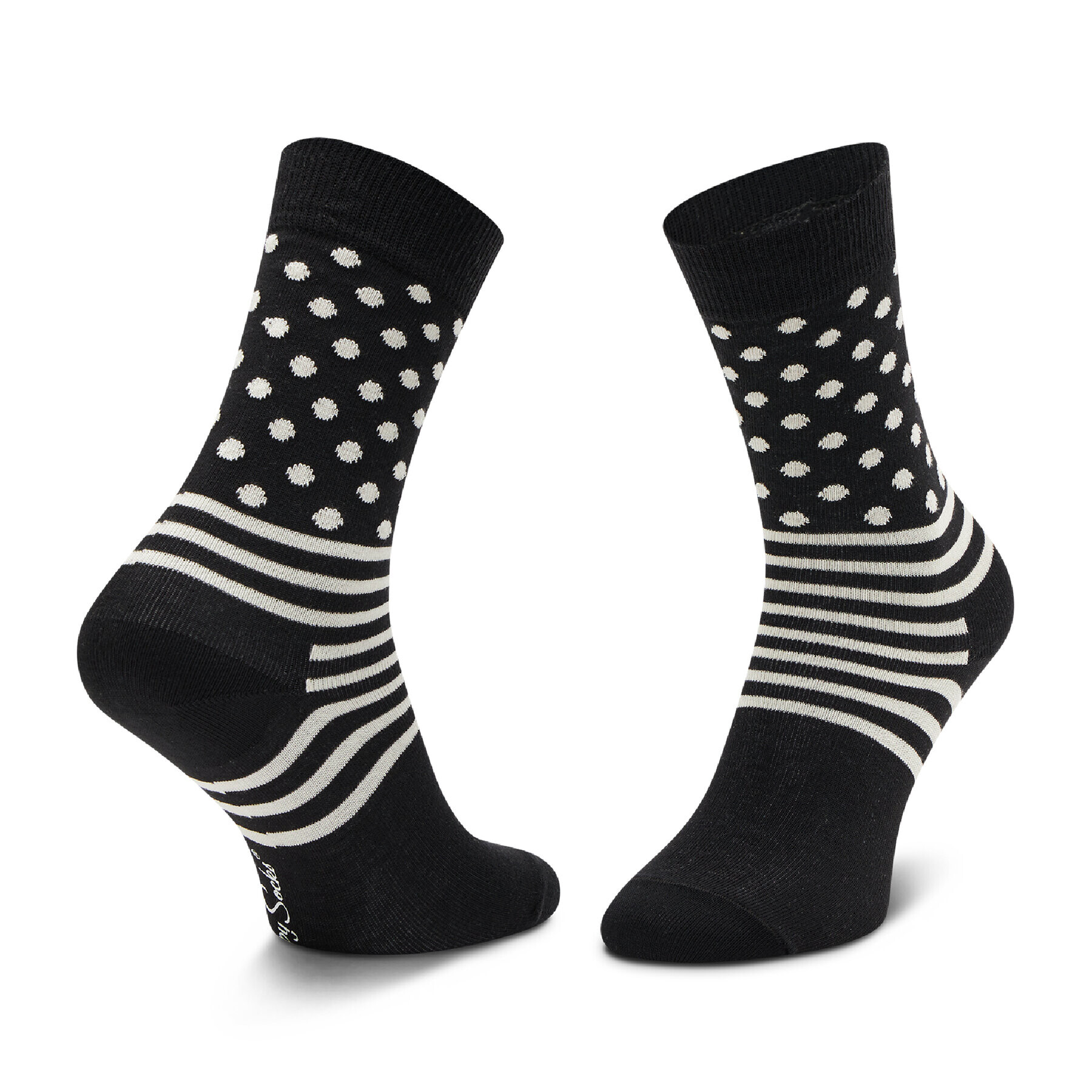 Happy Socks Комплект 4 чифта дълги чорапи унисекс XCBW09-9100 Черен - Pepit.bg