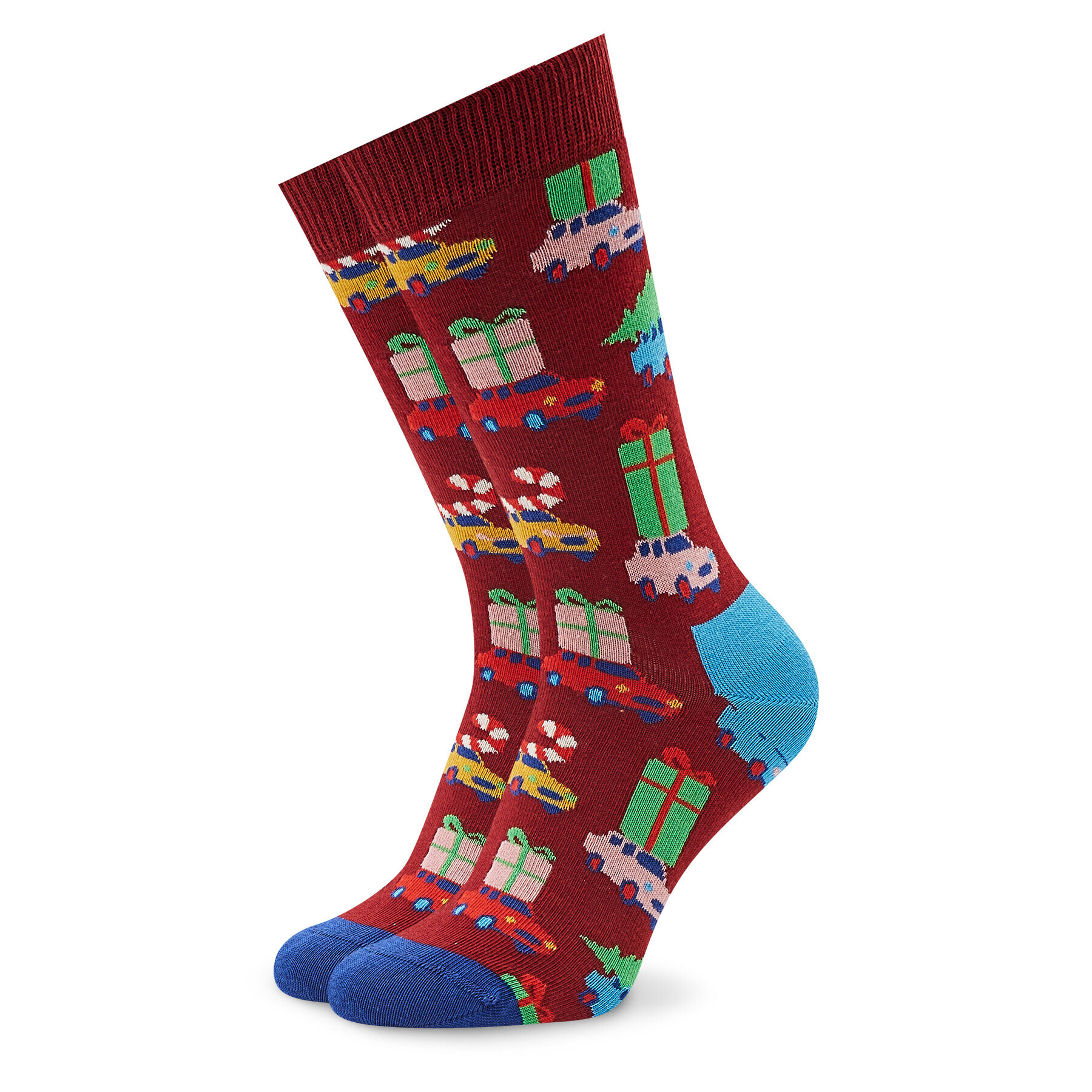 Happy Socks Комплект 4 чифта дълги чорапи унисекс XHBG09-4300 Цветен - Pepit.bg