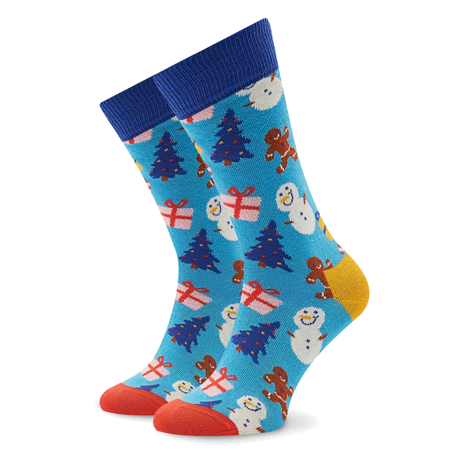 Happy Socks Комплект 4 чифта дълги чорапи унисекс XHTG09-6300 Цветен - Pepit.bg