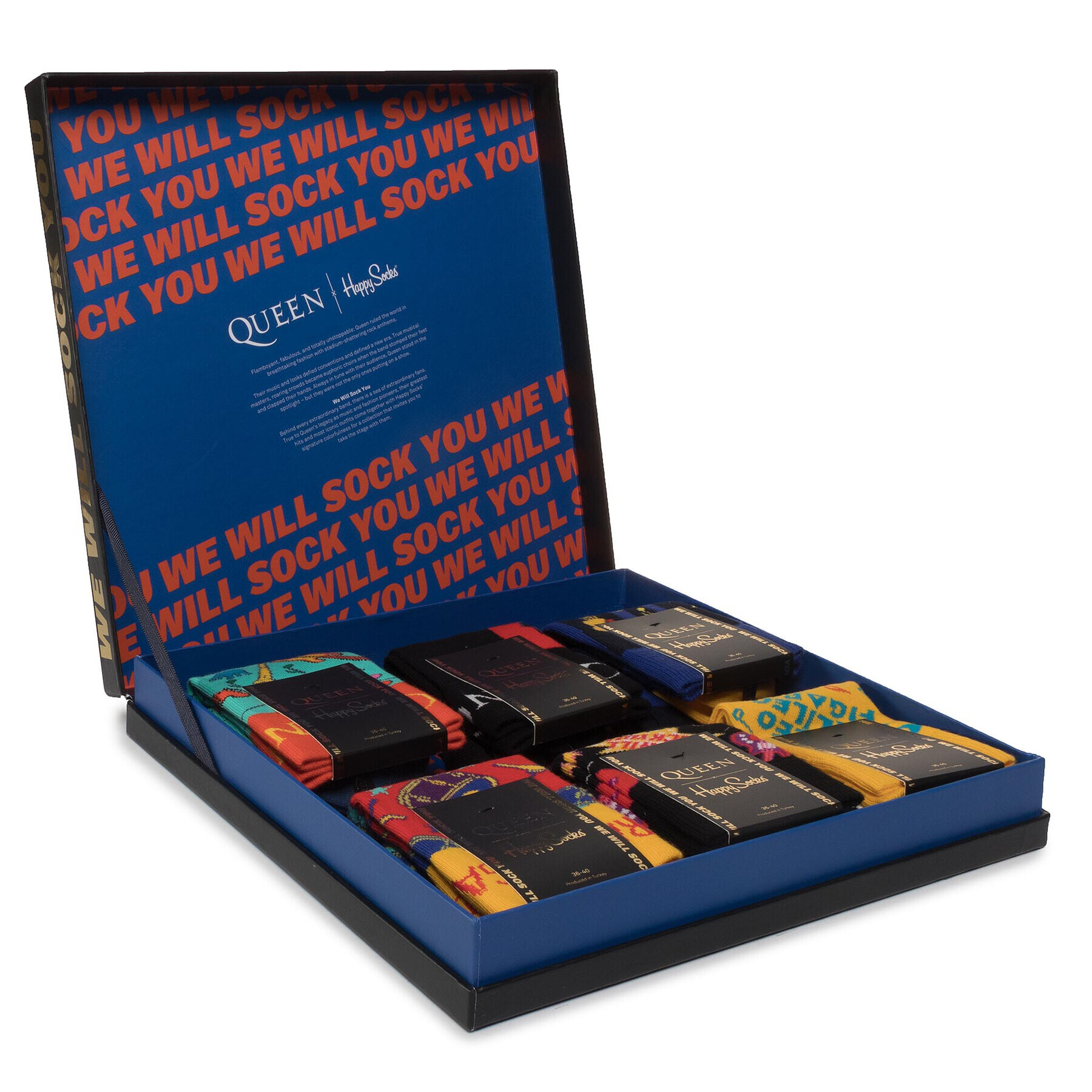 Happy Socks Омплект 6 чифта дълги чорапи унисекс XQUE10-0100 Цветен - Pepit.bg