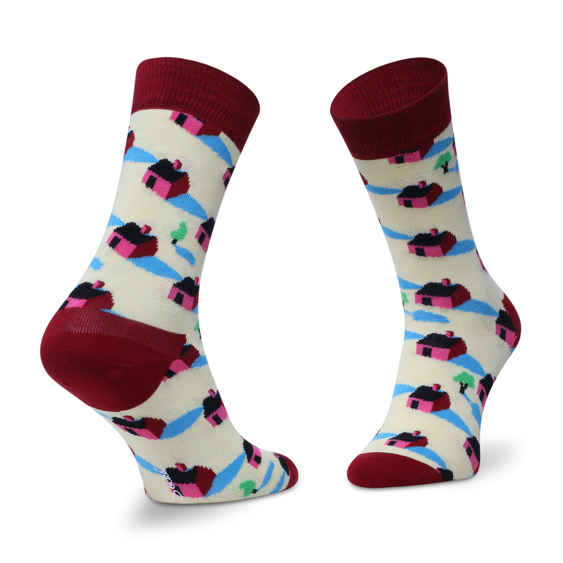Happy Socks Омплект 7 чифта дълги чорапи унисекс XSDS15-0200 Цветен - Pepit.bg