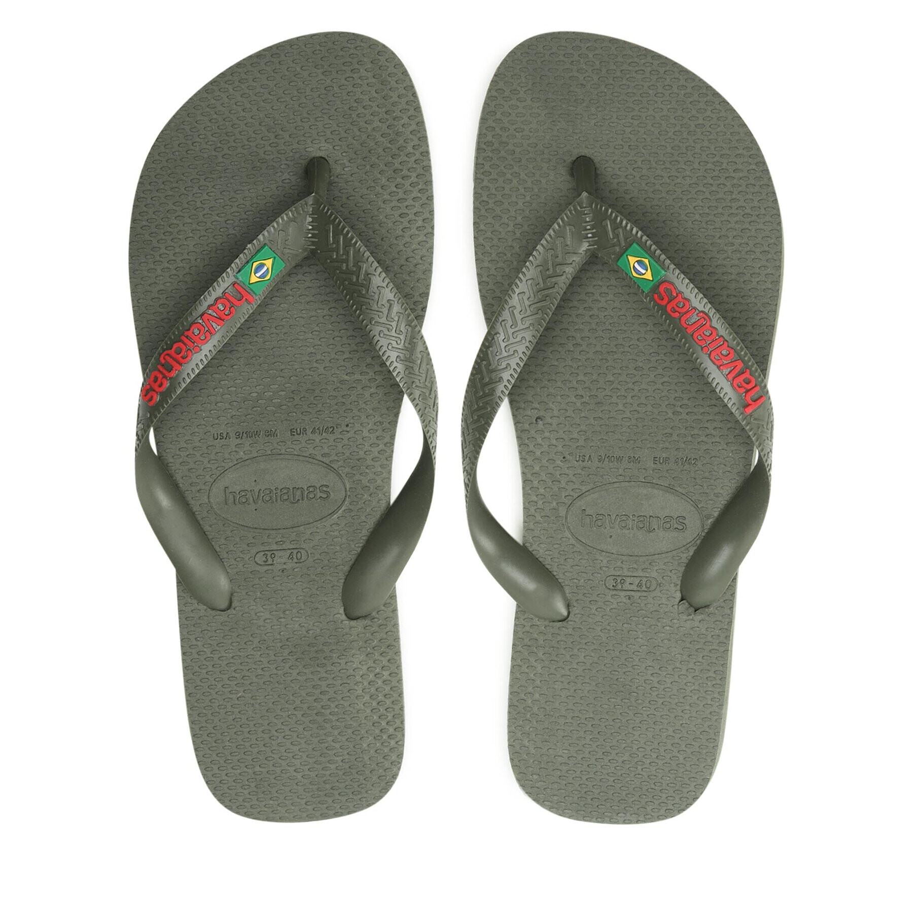 Havaianas Джапанки Brasil Logo 41108500869 Зелен - Pepit.bg