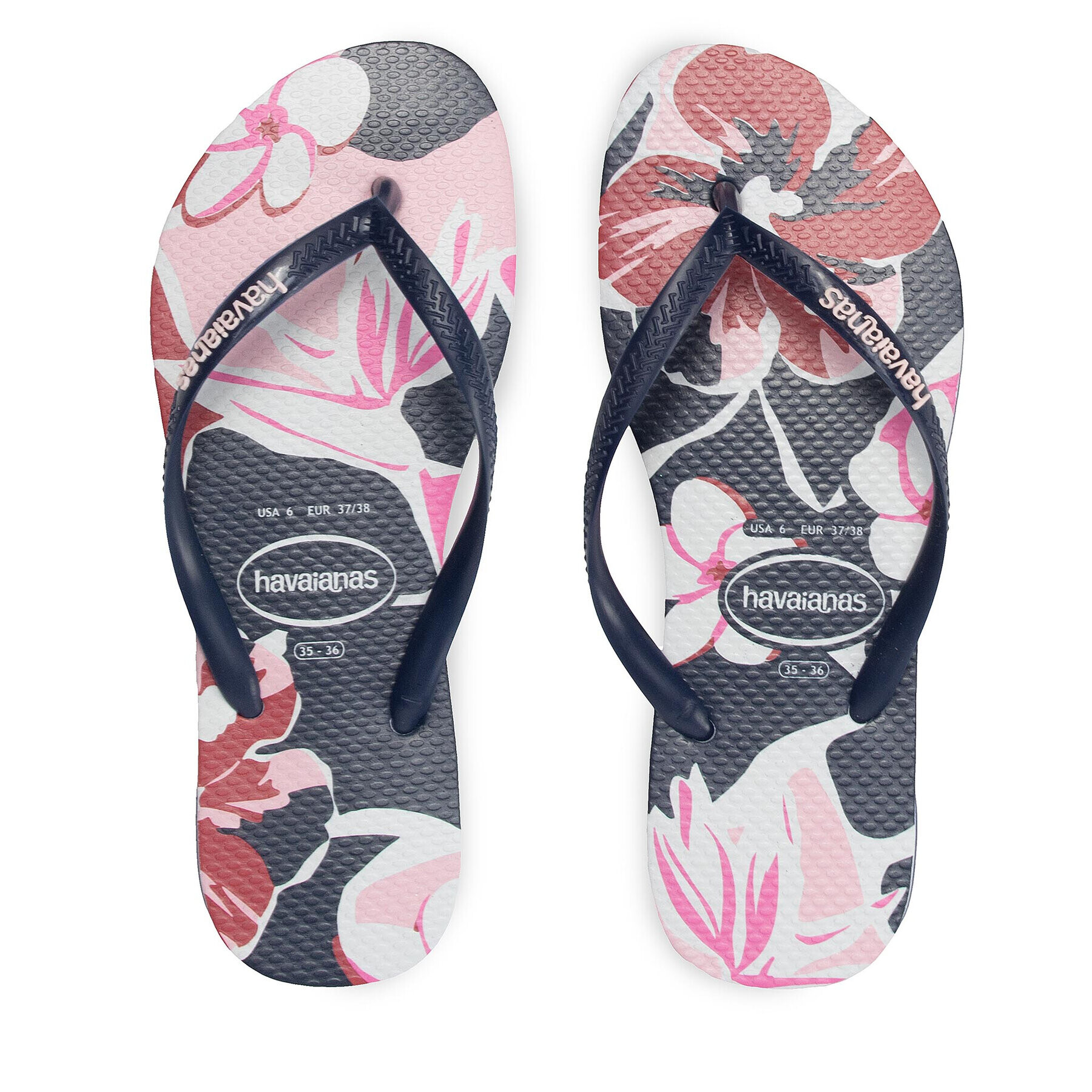 Havaianas Джапанки Slim Floral Basic 41454604368 Тъмносин - Pepit.bg