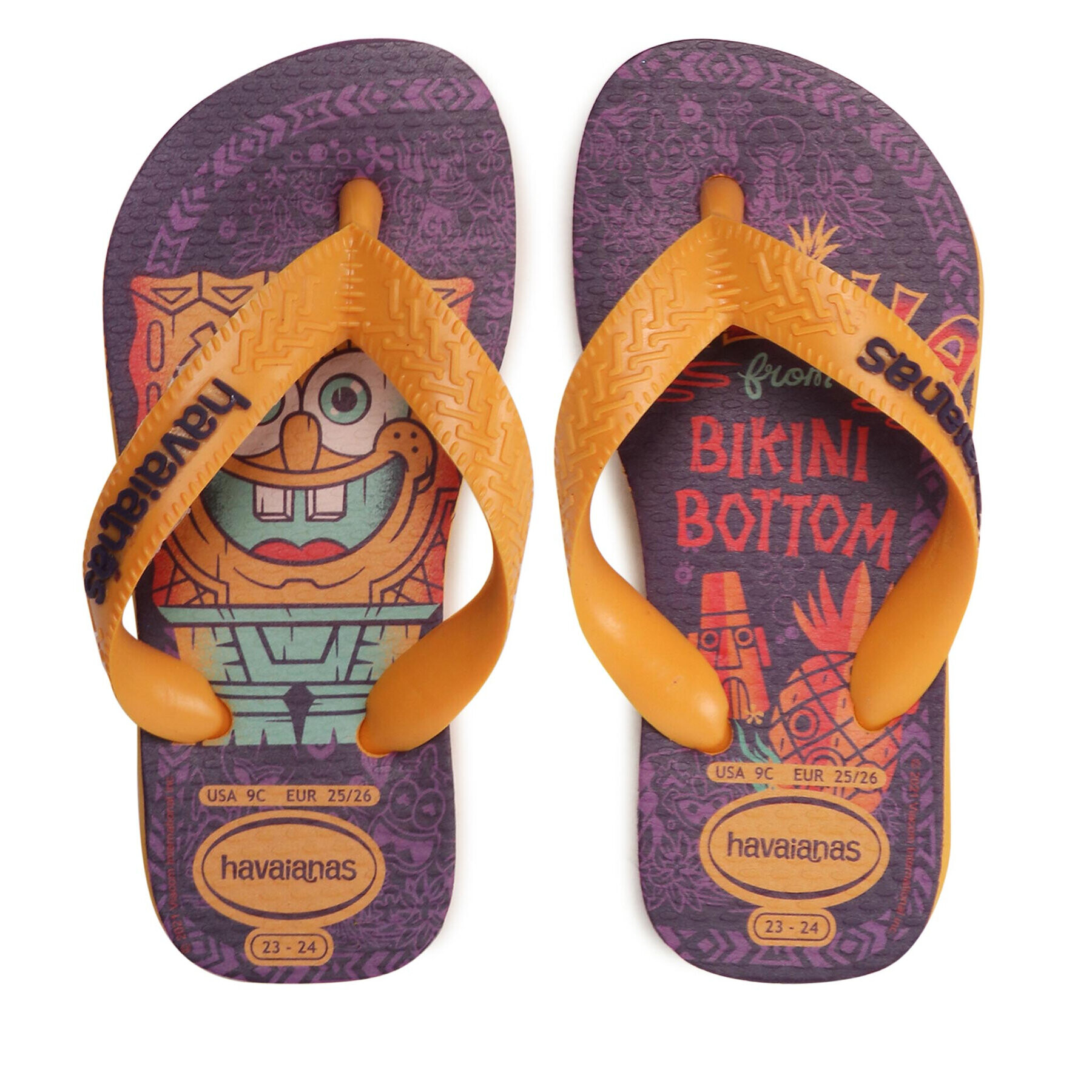 Havaianas Джапанки T Spongeb 41470666362 Жълт - Pepit.bg