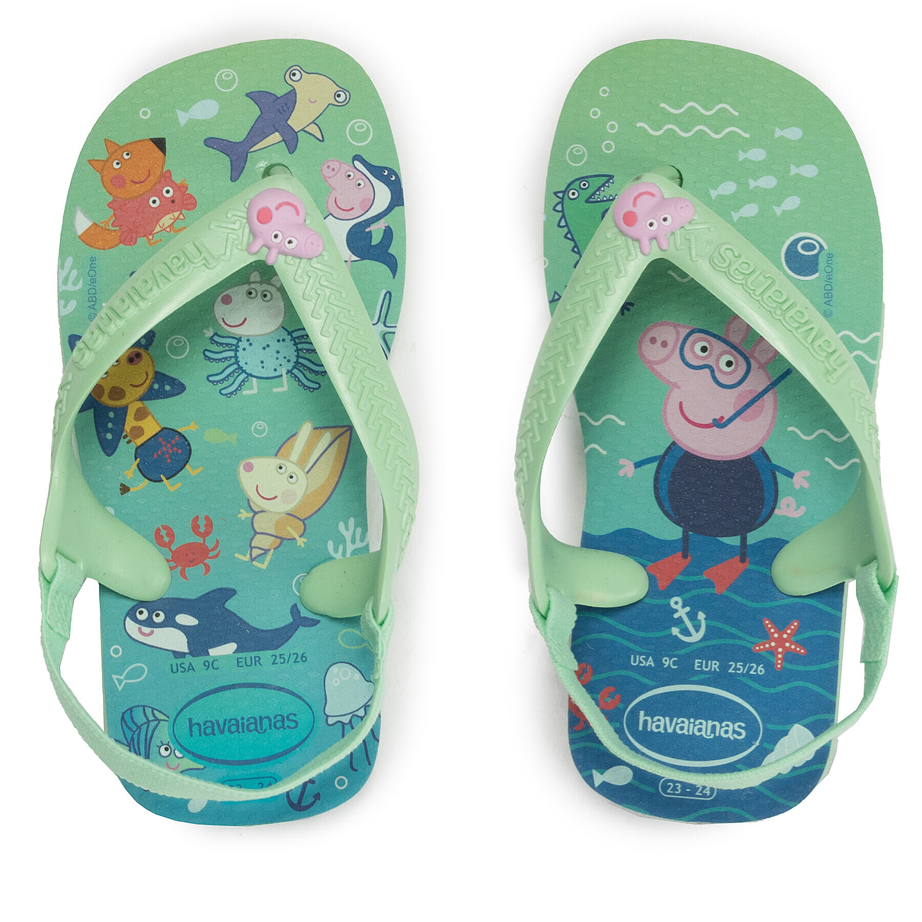 Havaianas Сандали Peppa Pig 41459806617 Зелен - Pepit.bg