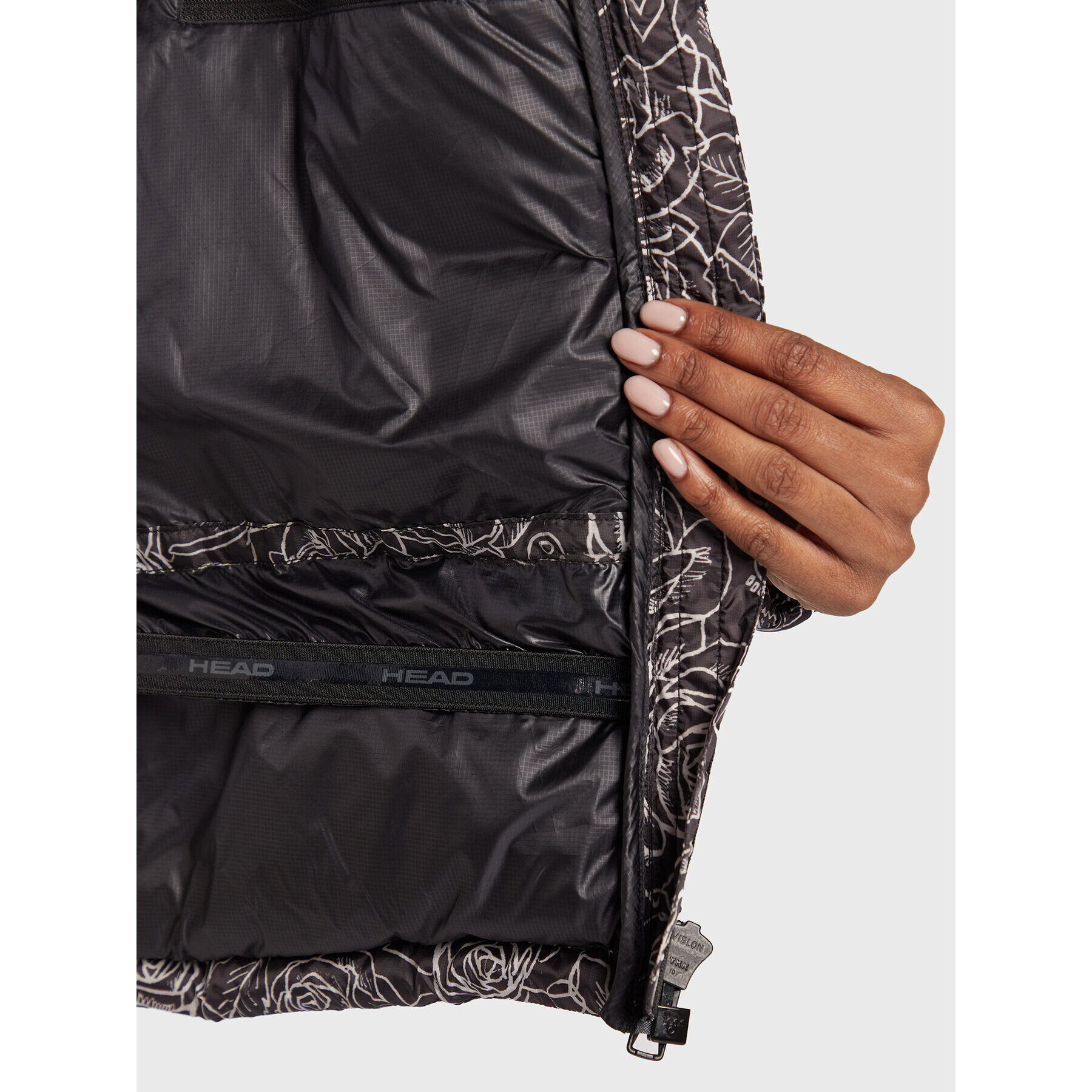 Head Пухено яке Rebels Star Phase 824142 Черен Regular Fit - Pepit.bg