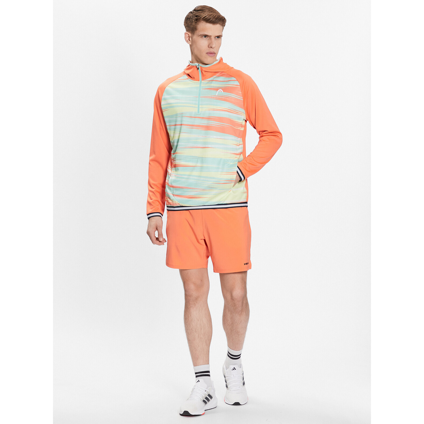 Head Суитшърт Topspin 811493 Оранжев Regular Fit - Pepit.bg