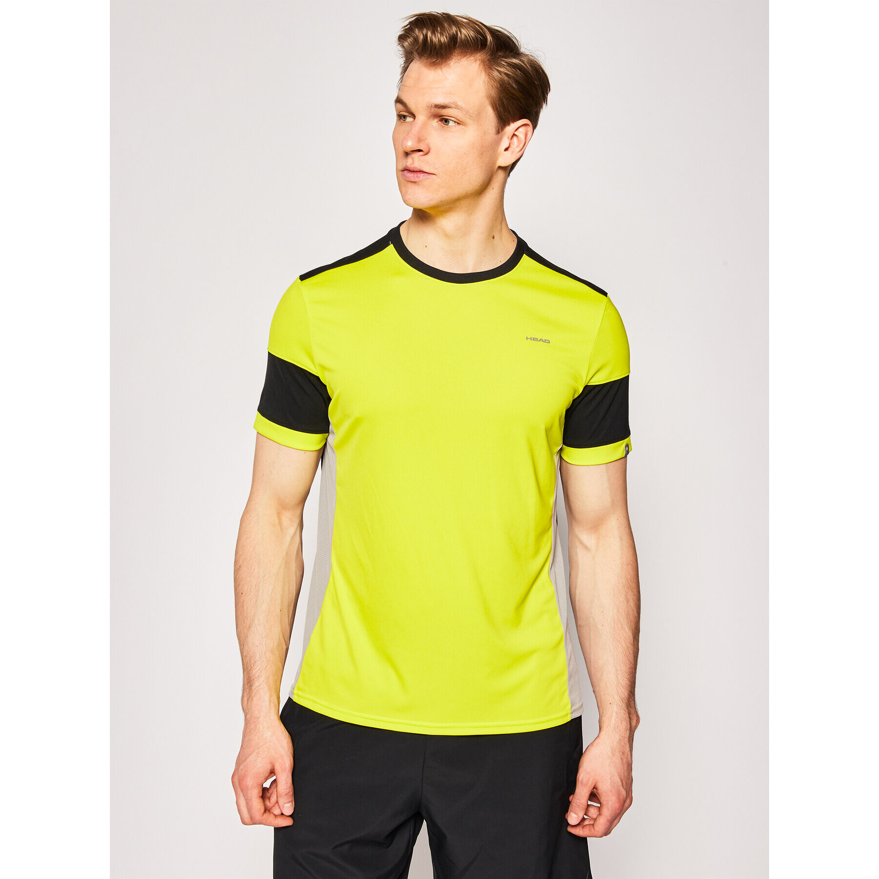 Head Тениска от техническо трико Volley 811330 Жълт Regular Fit - Pepit.bg