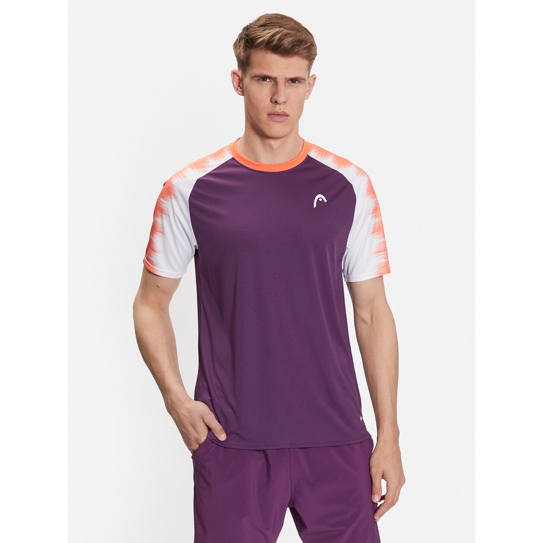 Head Тишърт Topspin 811453 Виолетов Regular Fit - Pepit.bg