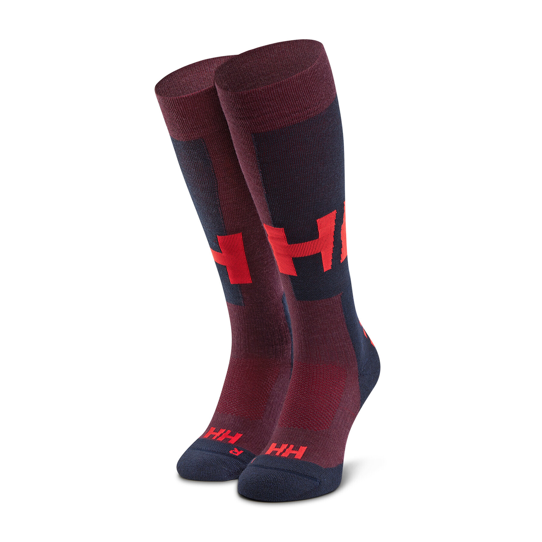 Helly Hansen Чорапи дълги мъжки Alpine Sock Medium 67469-662 Бордо - Pepit.bg