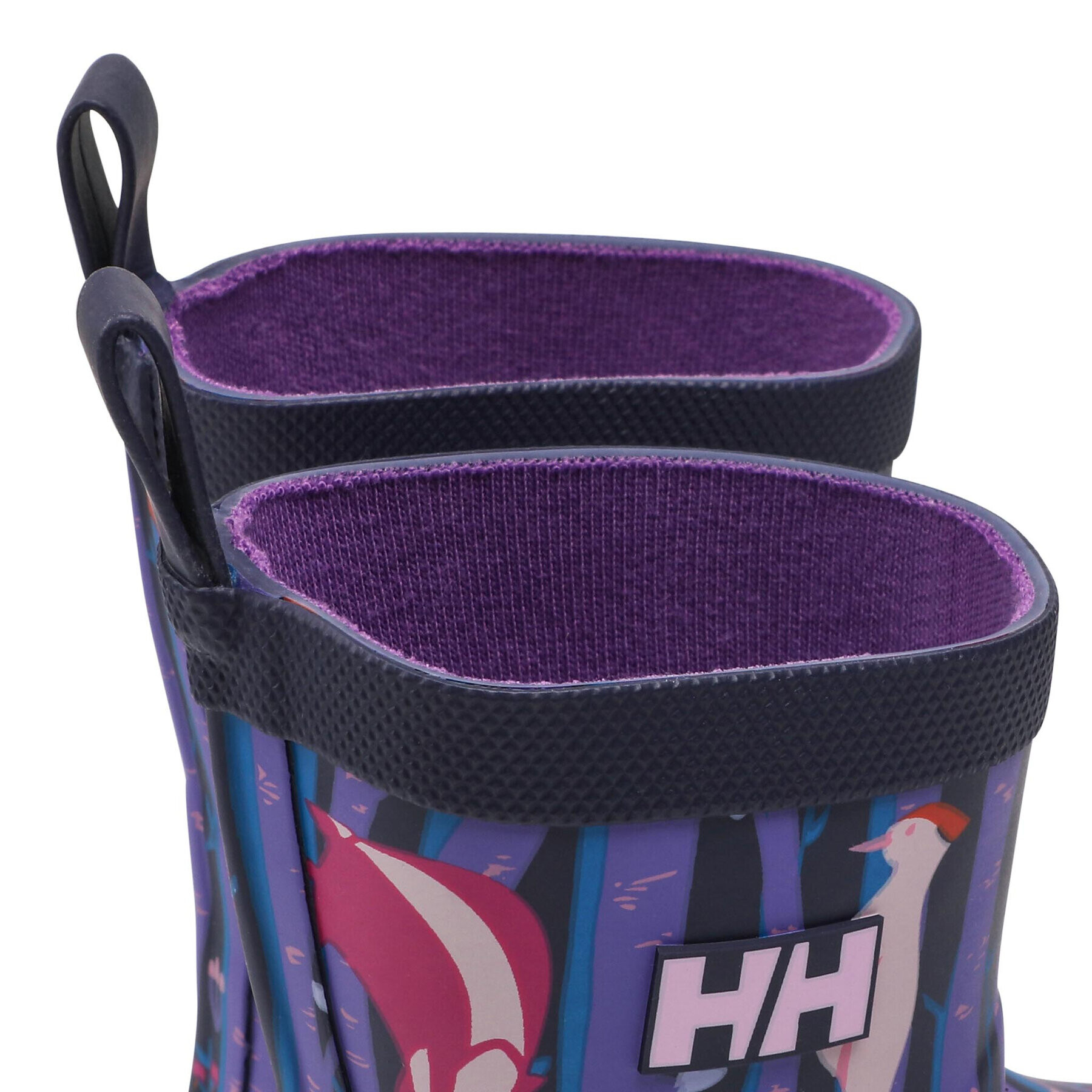Helly Hansen Гумени ботуши Jk Splash Print 116-73.657 Виолетов - Pepit.bg