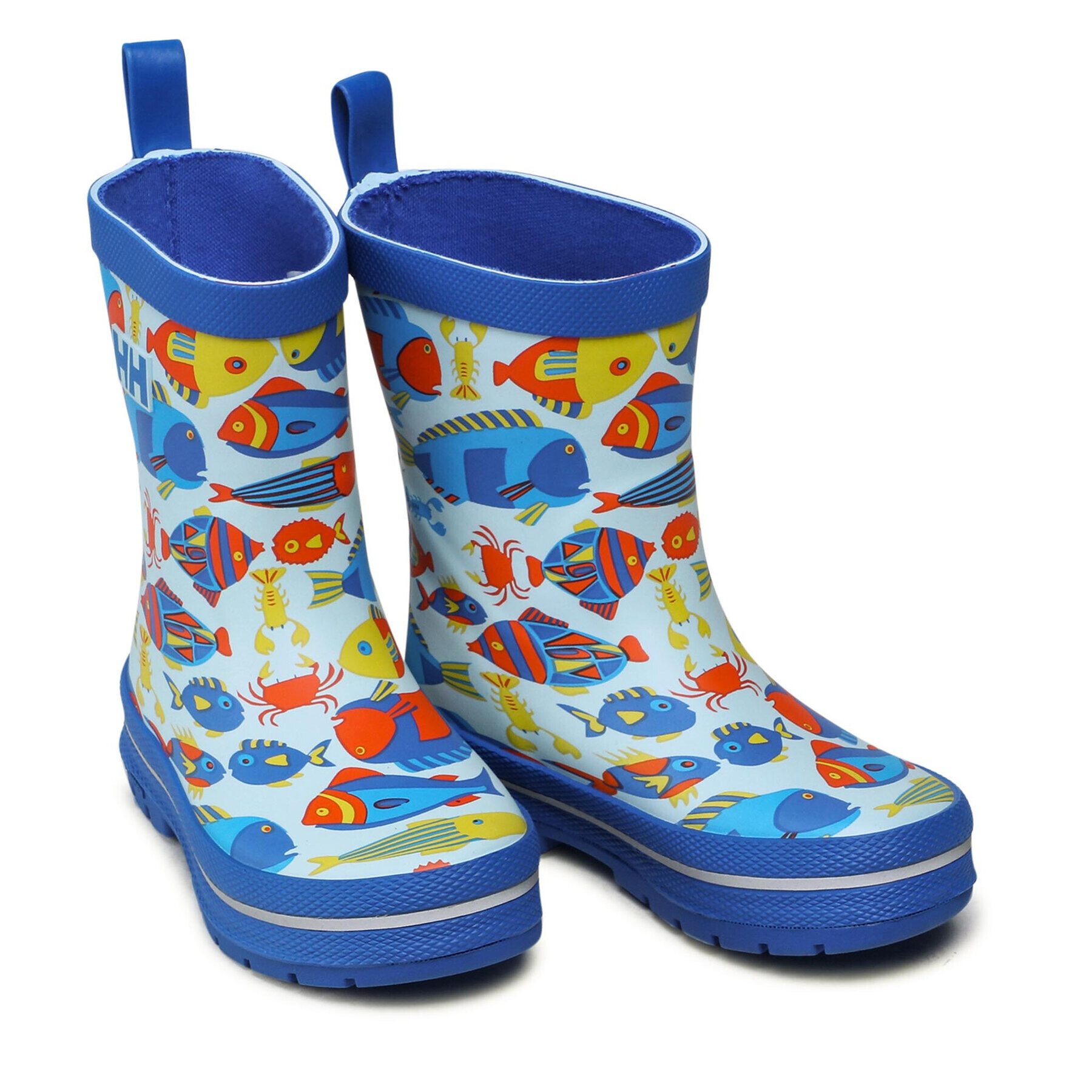Helly Hansen Гумени ботуши Jk Splash Print 11673 538-7 24 Син - Pepit.bg