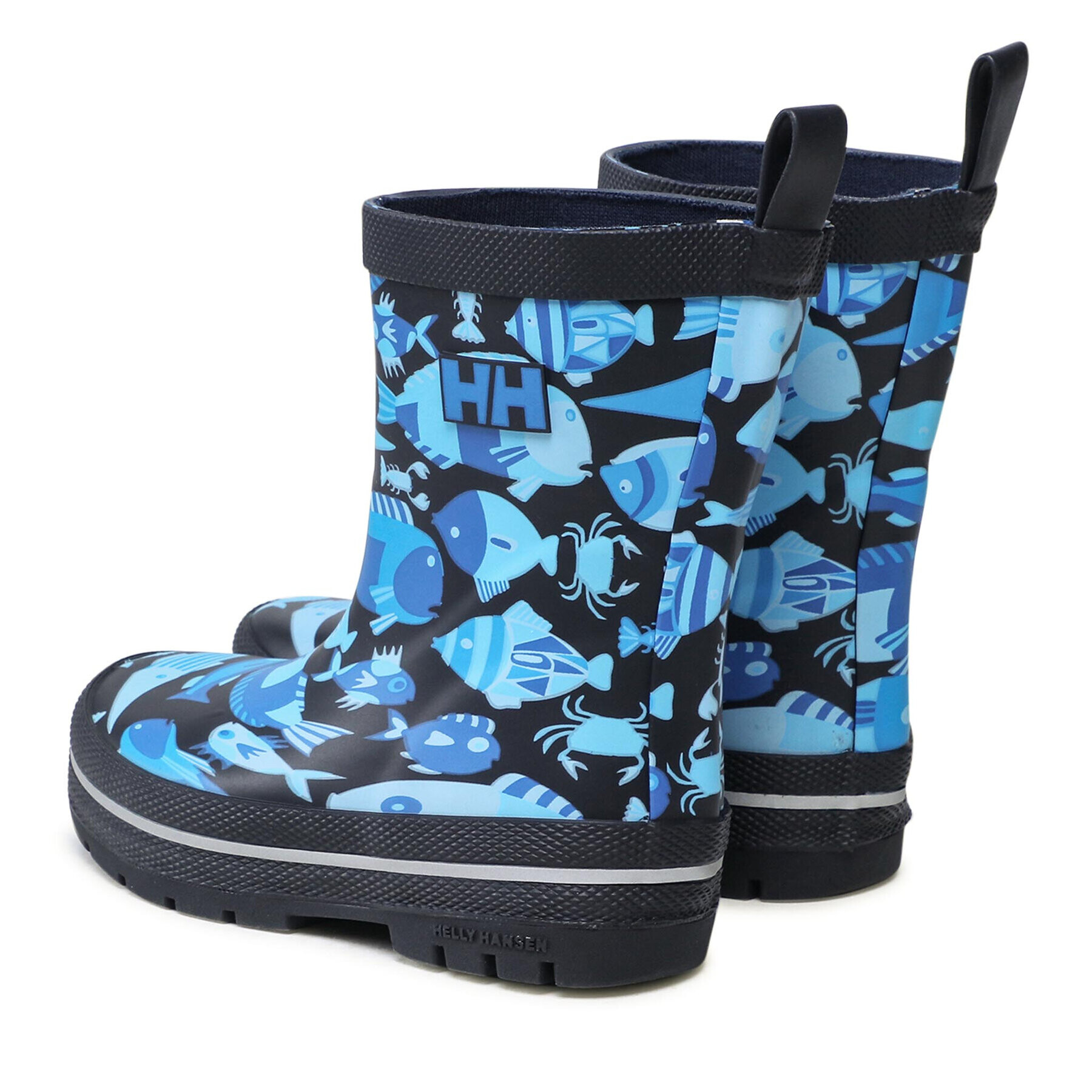 Helly Hansen Гумени ботуши Jk Splash Print 11673 597-7 24 Син - Pepit.bg