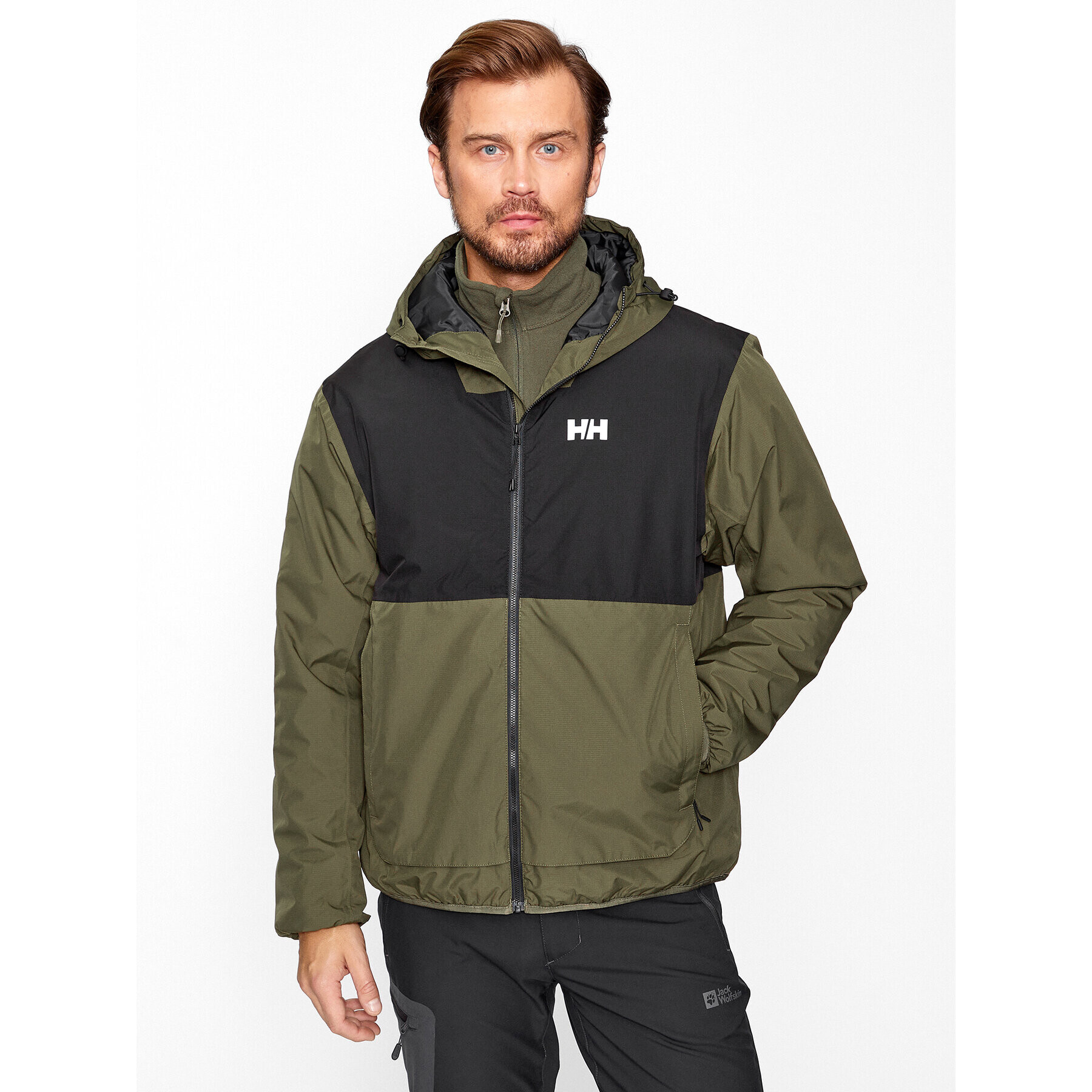 Helly Hansen Яке за дъжд Ervik Ins 53983 Каки Regular Fit - Pepit.bg