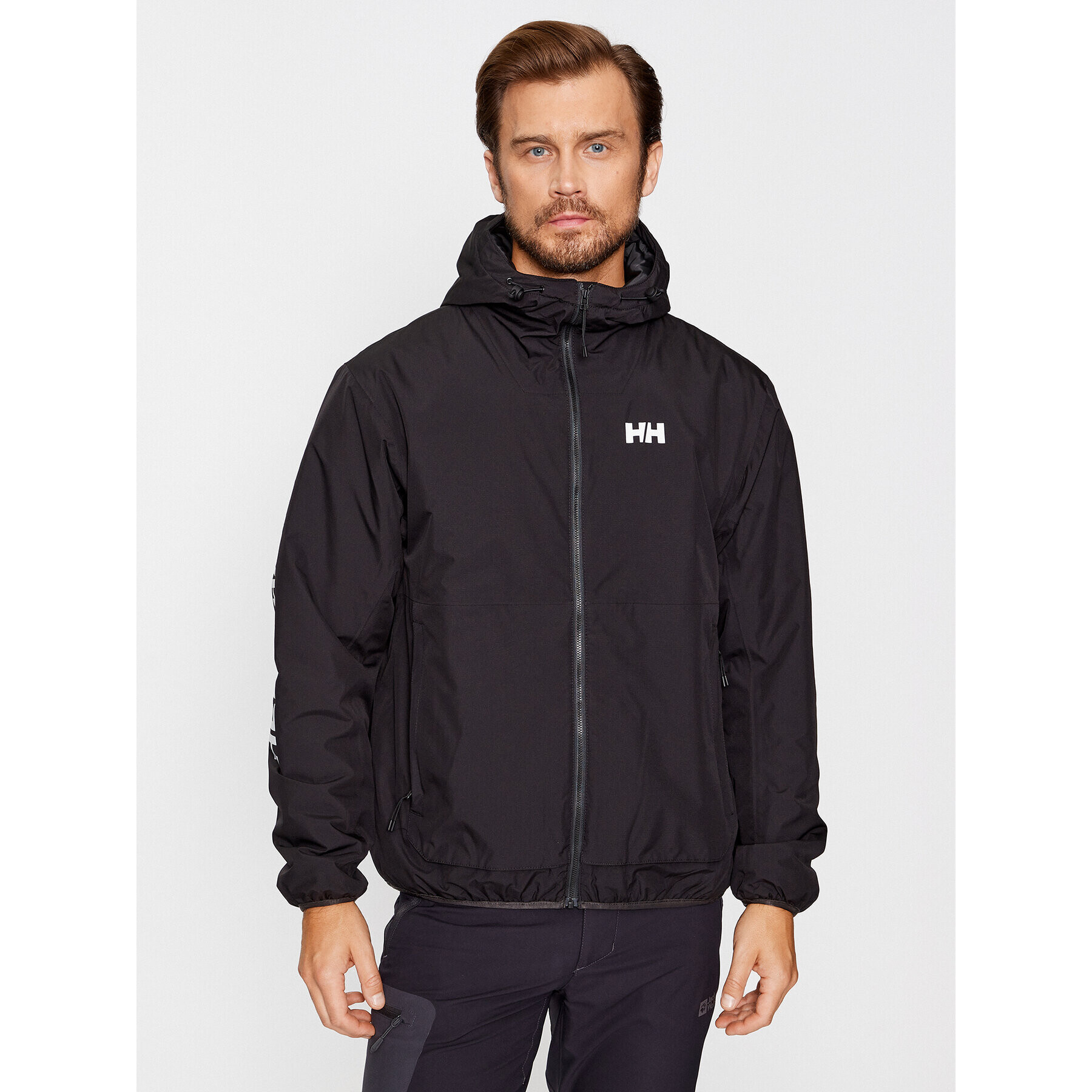 Helly Hansen Яке за дъжд Ervik Ins Rain Jacket 53983 Черен Regular Fit - Pepit.bg