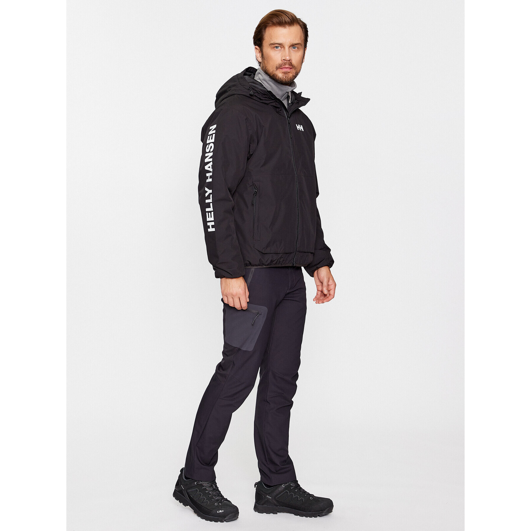 Helly Hansen Яке за дъжд Ervik Ins Rain Jacket 53983 Черен Regular Fit - Pepit.bg