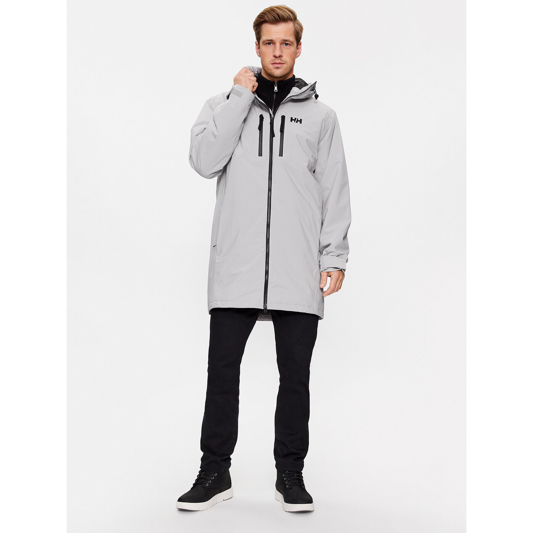 Helly Hansen Яке за дъжд Rain Parka 54002 Сив Regular Fit - Pepit.bg