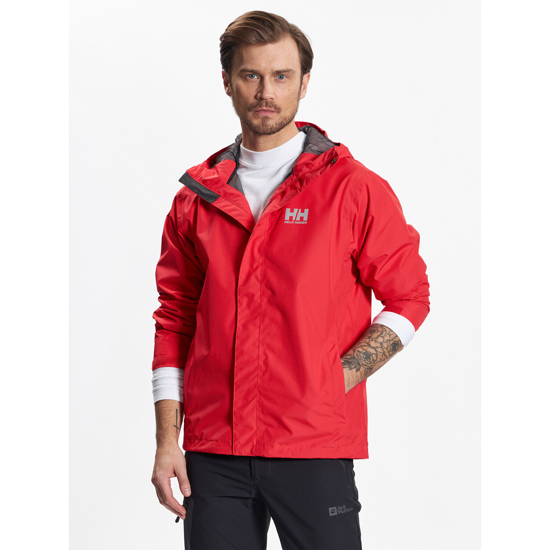 Helly Hansen Яке за дъжд Seven 62047 Червен Regular Fit - Pepit.bg