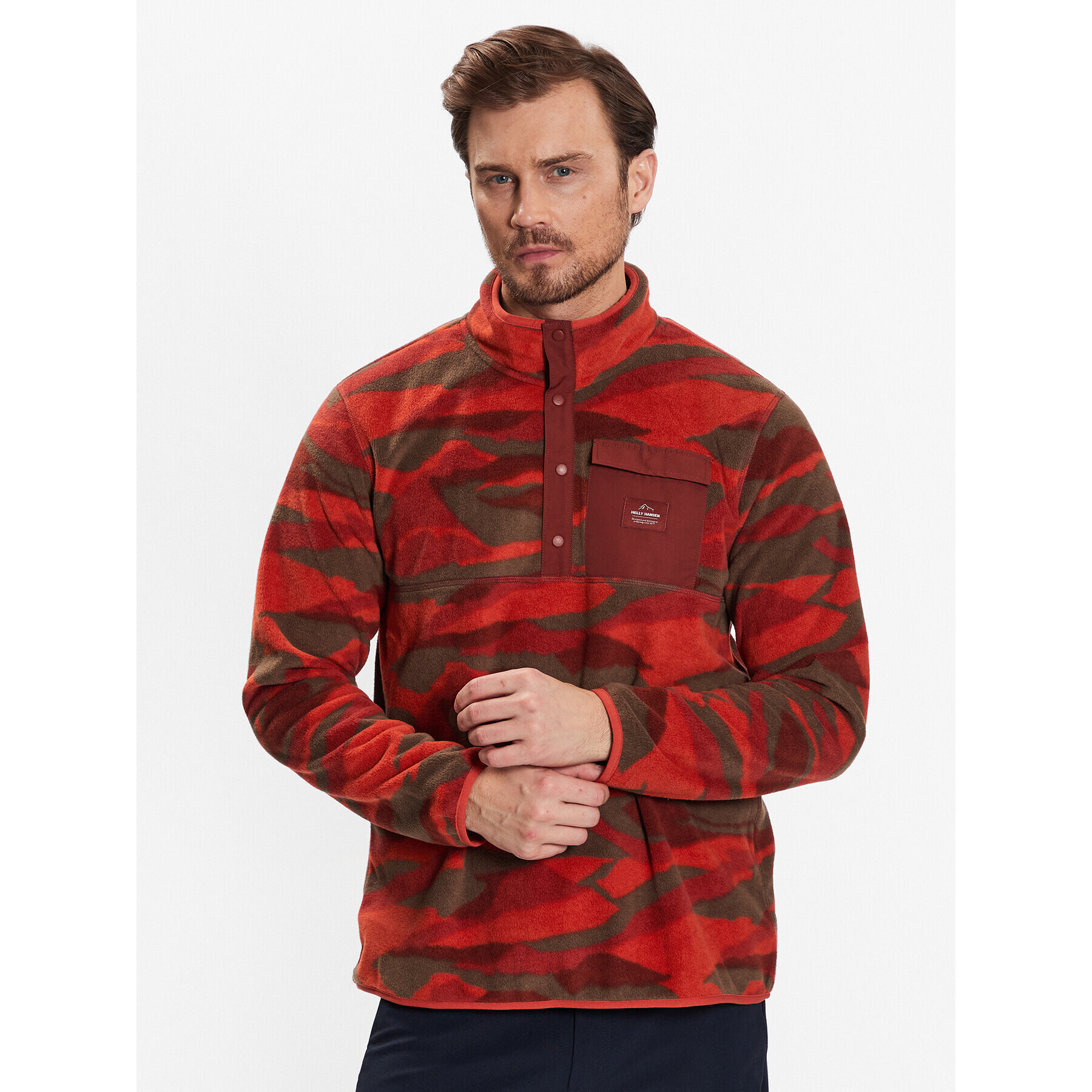 Helly Hansen Полар Maridalen 63164 Оранжев Regular Fit - Pepit.bg