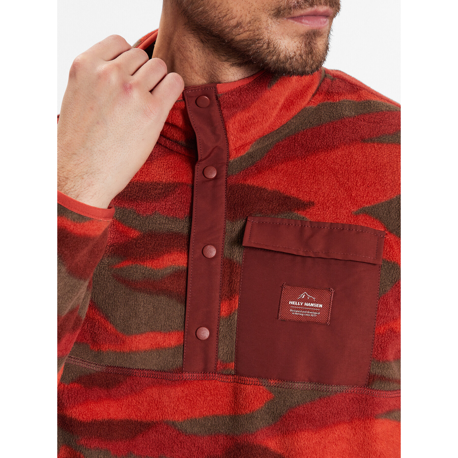Helly Hansen Полар Maridalen 63164 Оранжев Regular Fit - Pepit.bg