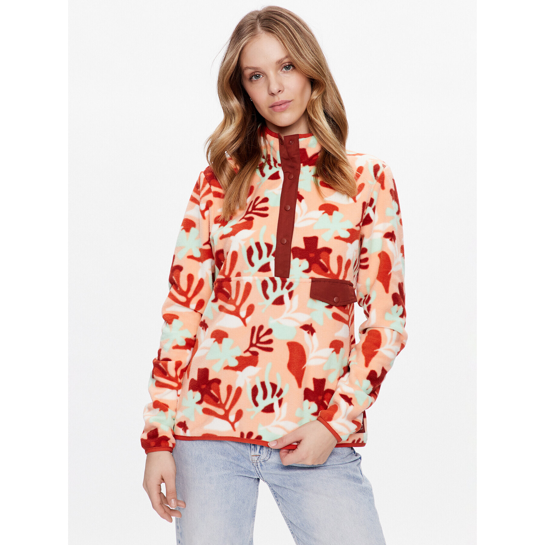 Helly Hansen Полар Maridalen 63191 Оранжев Regular Fit - Pepit.bg