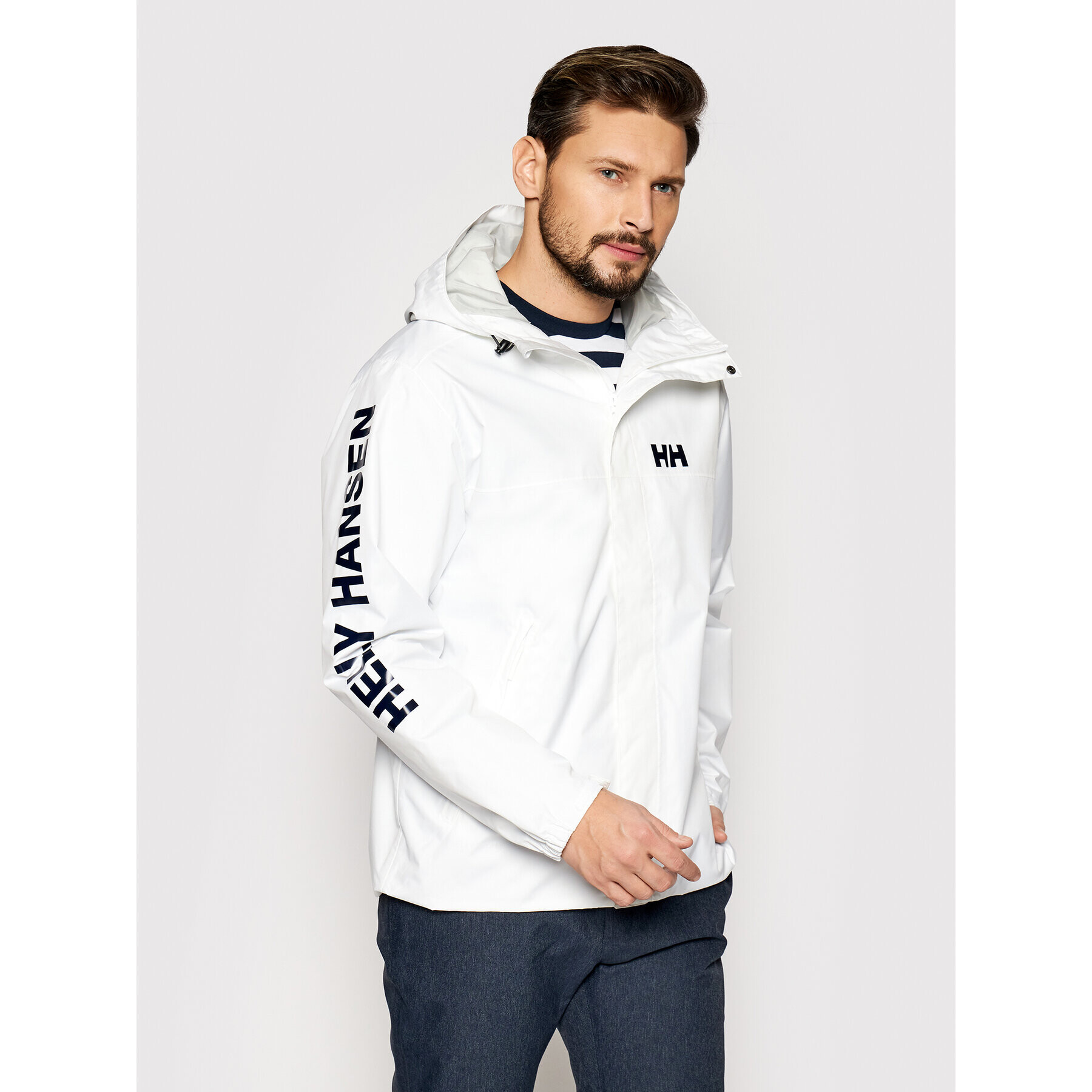 Helly Hansen Преходно яке Ervik 64032 Бял Regular Fit - Pepit.bg