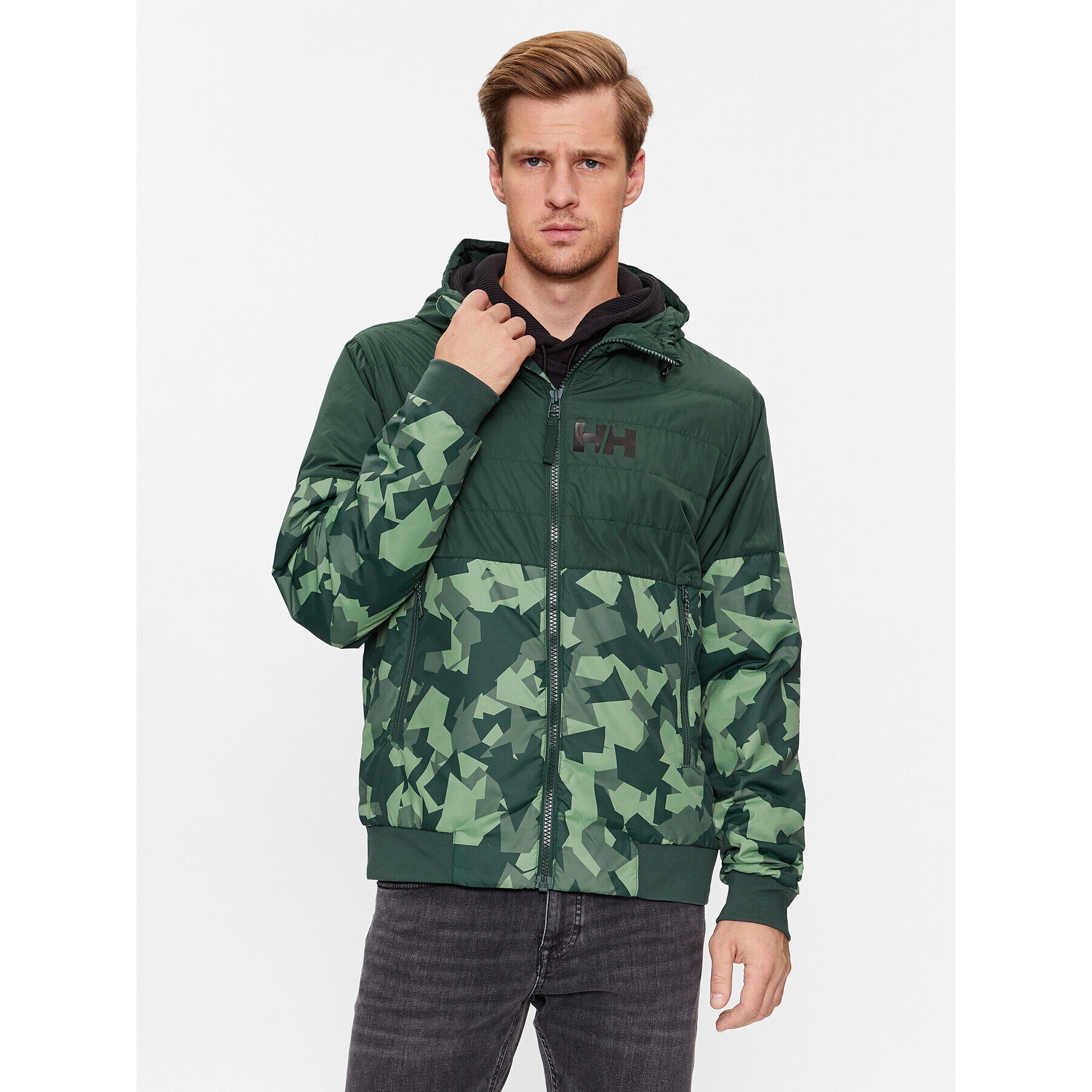 Helly Hansen Преходно яке Active Ins Fall 53600 Зелен Regular Fit - Pepit.bg