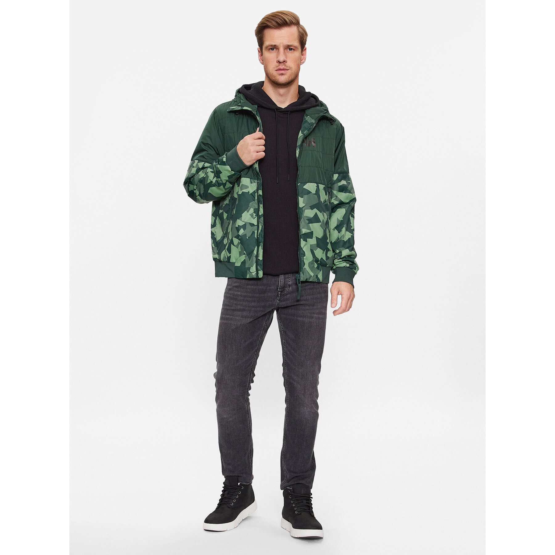 Helly Hansen Преходно яке Active Ins Fall 53600 Зелен Regular Fit - Pepit.bg