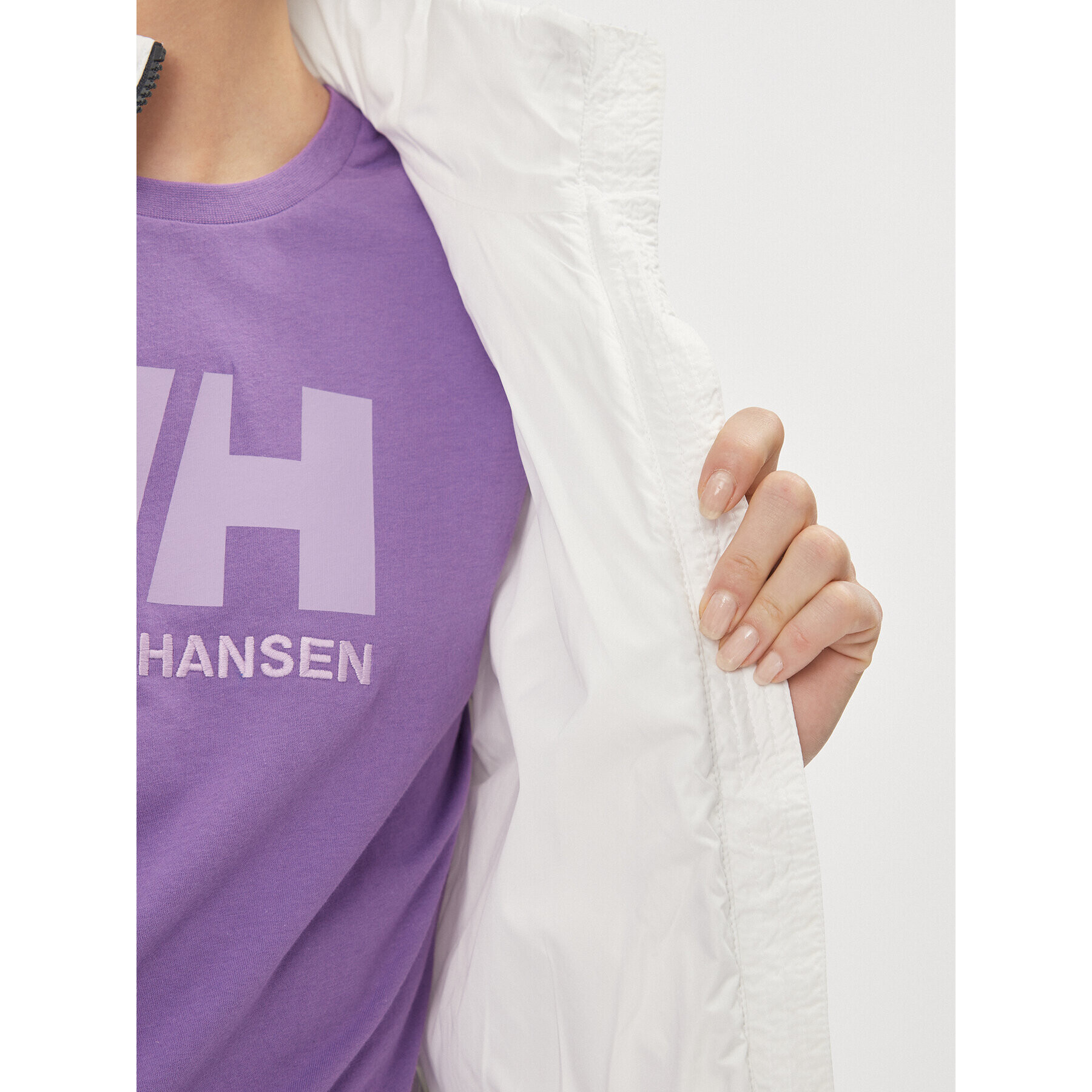 Helly Hansen Преходно яке Crew 30239 Бял Regular Fit - Pepit.bg