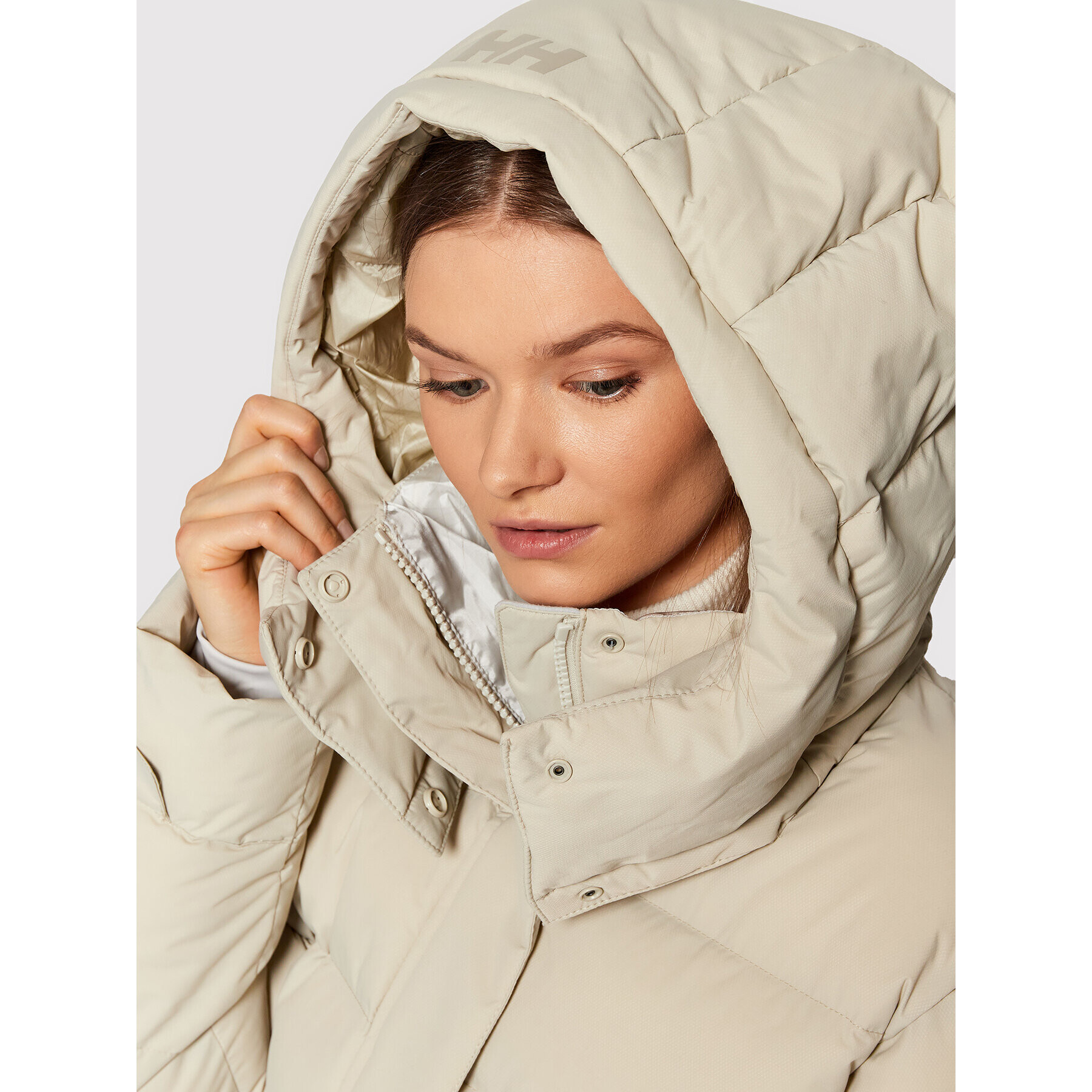 Helly Hansen Пухено яке Aspire 53515 Бежов Relaxed Fit - Pepit.bg