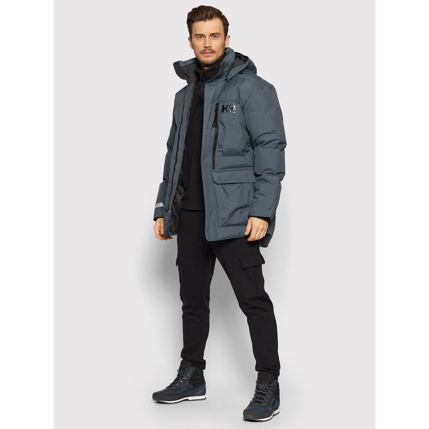 Helly Hansen Пухено яке Tromsoe 53074 Сив Regular Fit - Pepit.bg