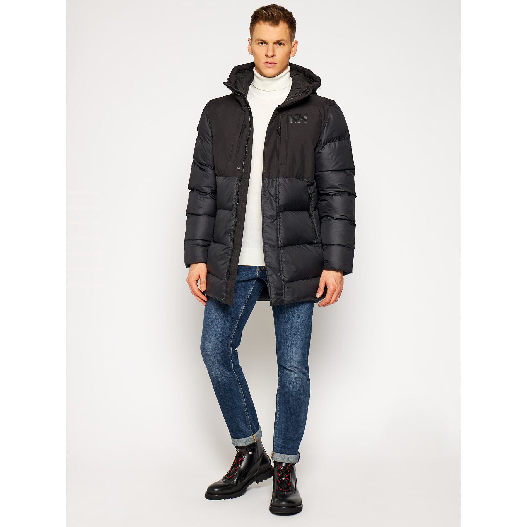 Helly Hansen Пухено яке Active Puffy Long 53522 Черен Regular Fit - Pepit.bg