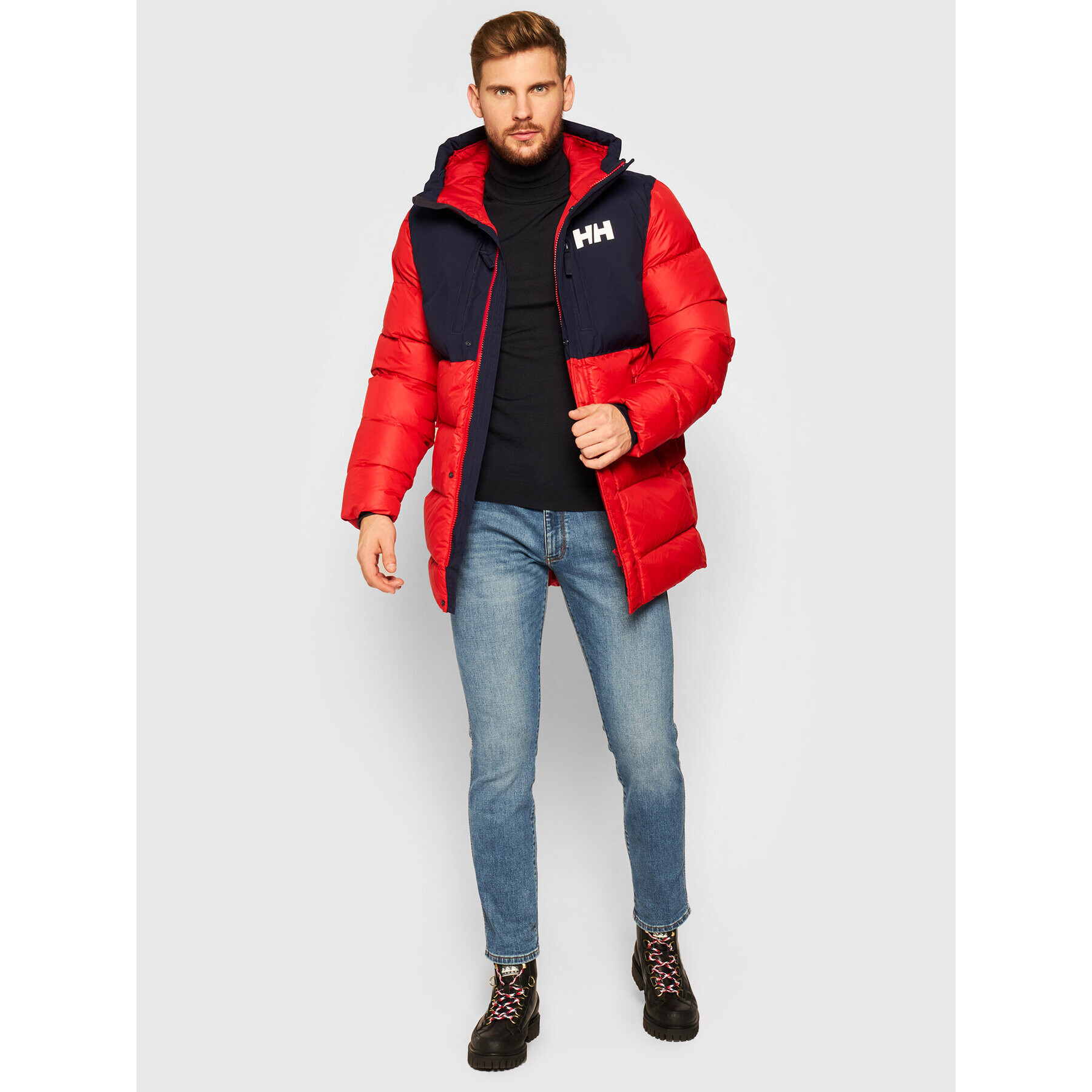 Helly Hansen Пухено яке Active Puffy Long 53522 Червен Regular Fit - Pepit.bg