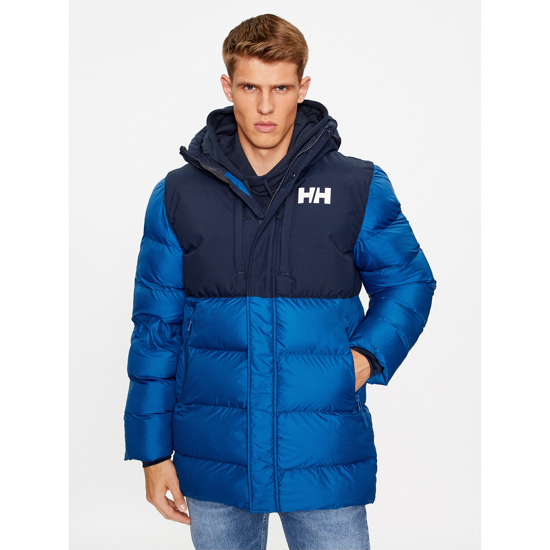 Helly Hansen Пухено яке Active Puffy Long 53522 Син Regular Fit - Pepit.bg