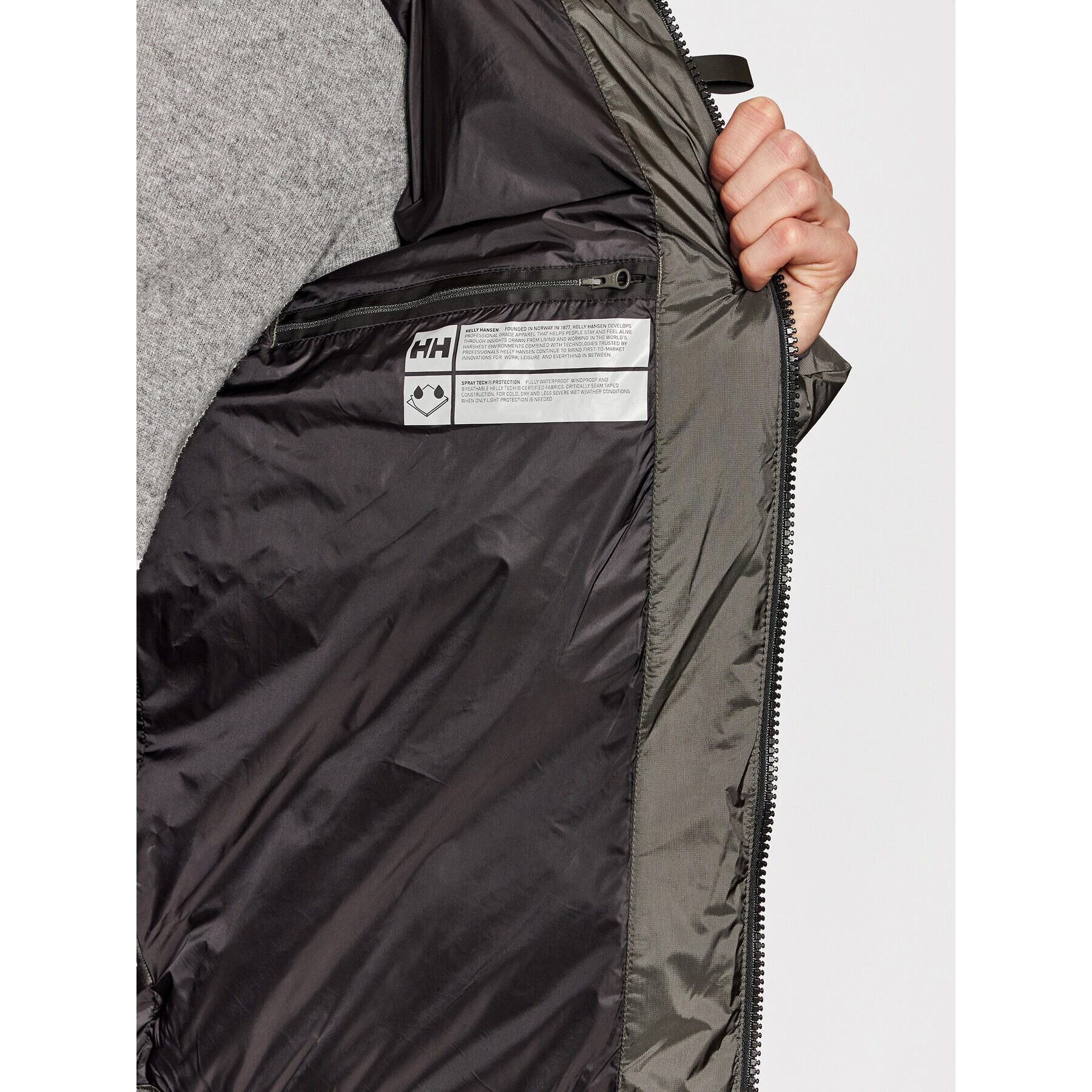 Helly Hansen Пухено яке Active Winter 53171 Сив Regular Fit - Pepit.bg