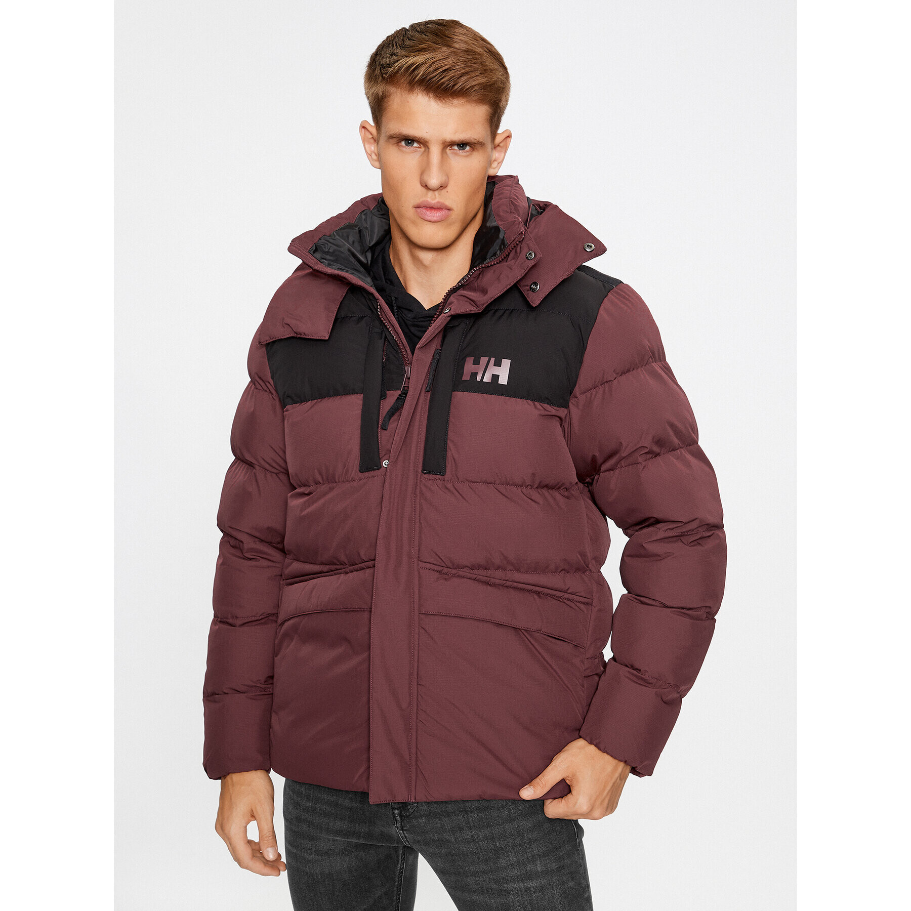 Helly Hansen Пухено яке Explorer Puffy Jacket 53994 Бордо Regular Fit - Pepit.bg