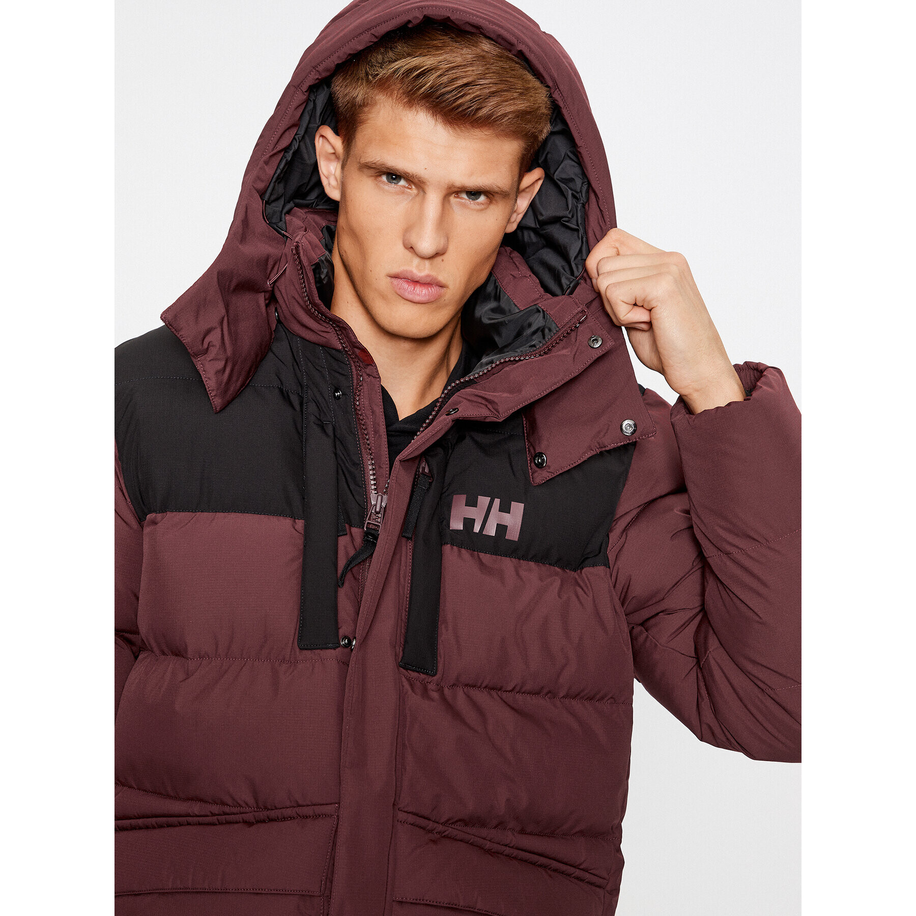 Helly Hansen Пухено яке Explorer Puffy Jacket 53994 Бордо Regular Fit - Pepit.bg