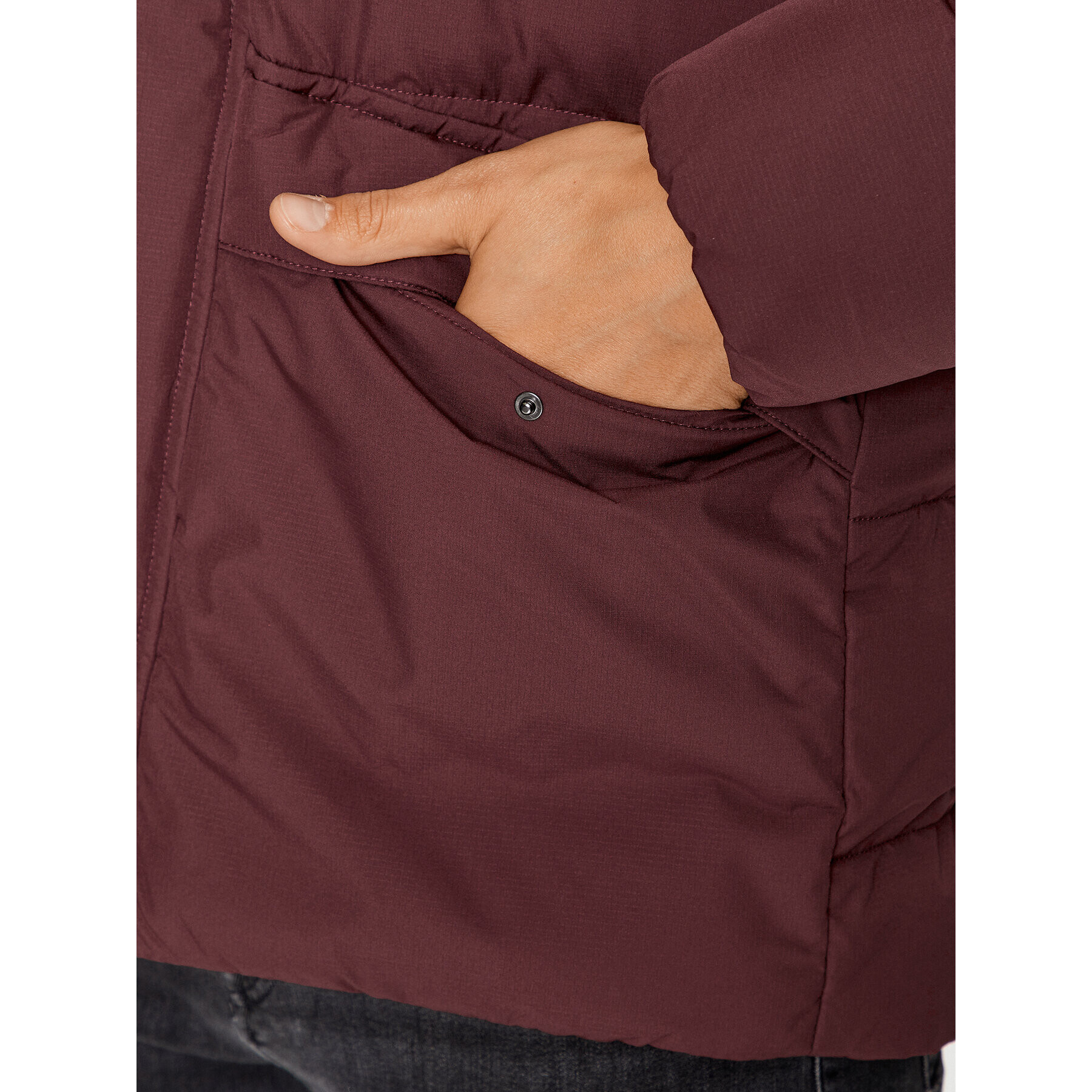 Helly Hansen Пухено яке Explorer Puffy Jacket 53994 Бордо Regular Fit - Pepit.bg