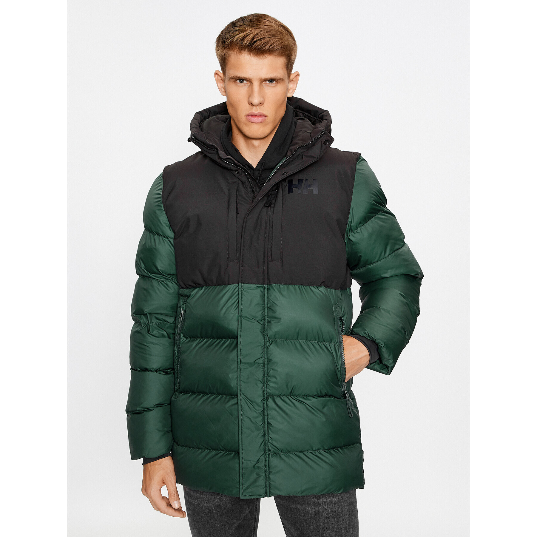 Helly Hansen Пухено яке Long 53522 Зелен Regular Fit - Pepit.bg