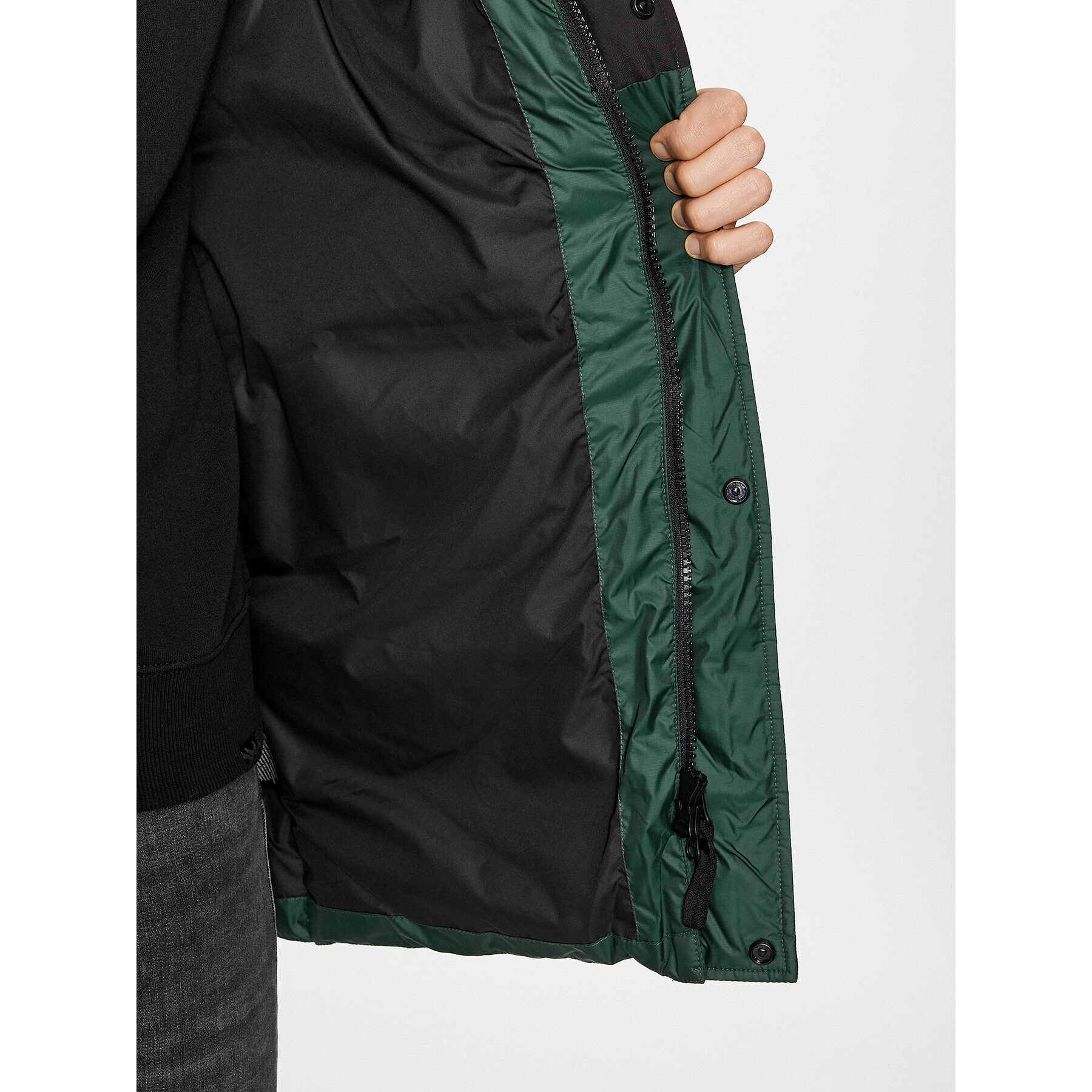 Helly Hansen Пухено яке Long 53522 Зелен Regular Fit - Pepit.bg