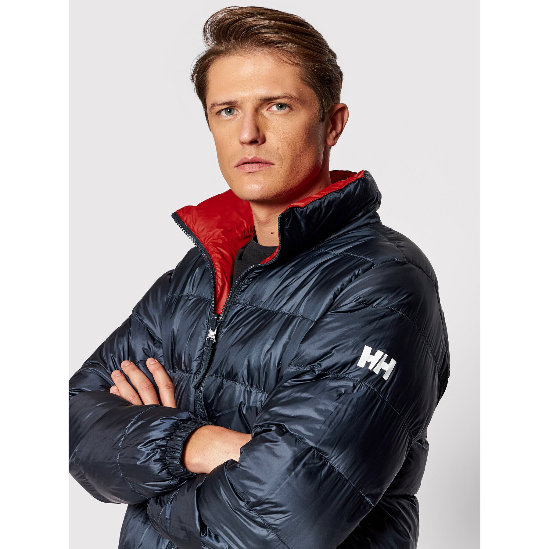 Helly Hansen Пухено яке Reversible 53596 Тъмносин Regular Fit - Pepit.bg