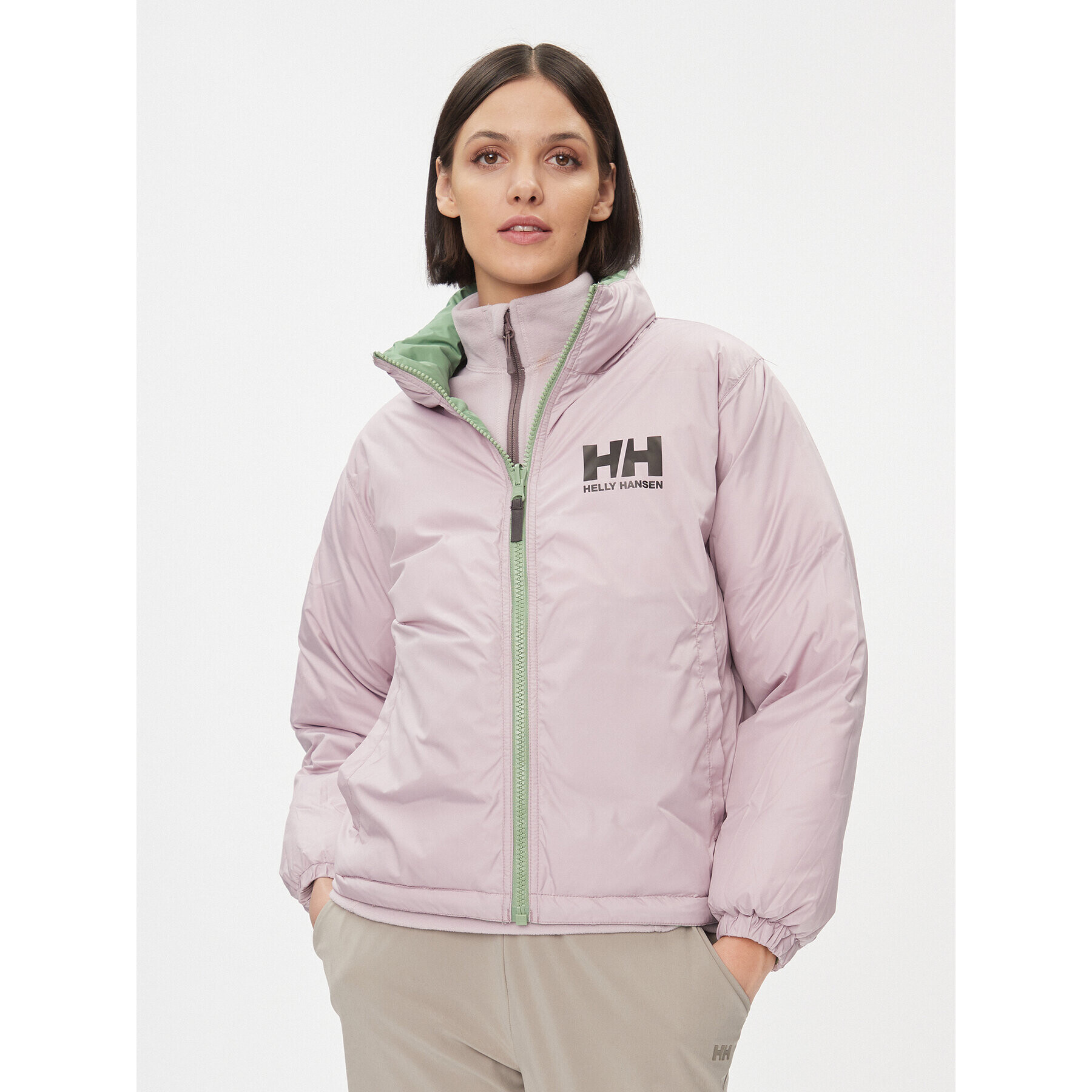 Helly Hansen Пухено яке Urban 29664 Зелен Regular Fit - Pepit.bg