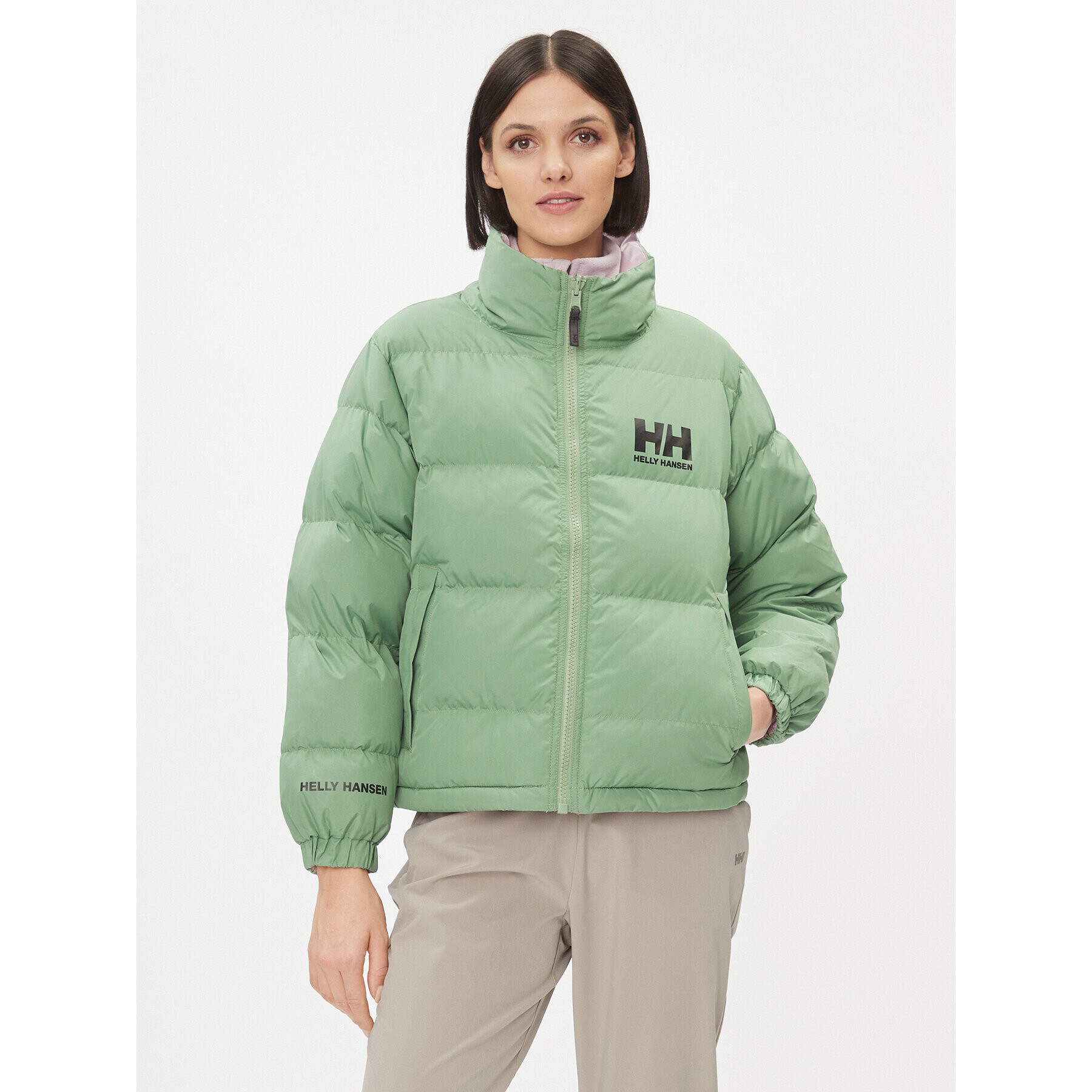 Helly Hansen Пухено яке Urban 29664 Зелен Regular Fit - Pepit.bg