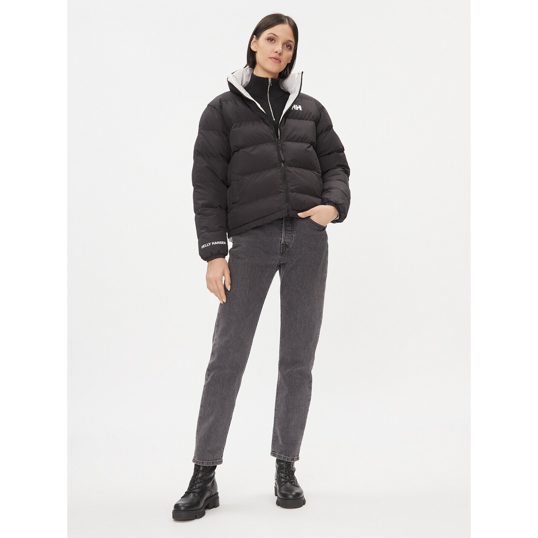 Helly Hansen Пухено яке W Yu 23 Reversible Puffer 54061 Черен Regular Fit - Pepit.bg